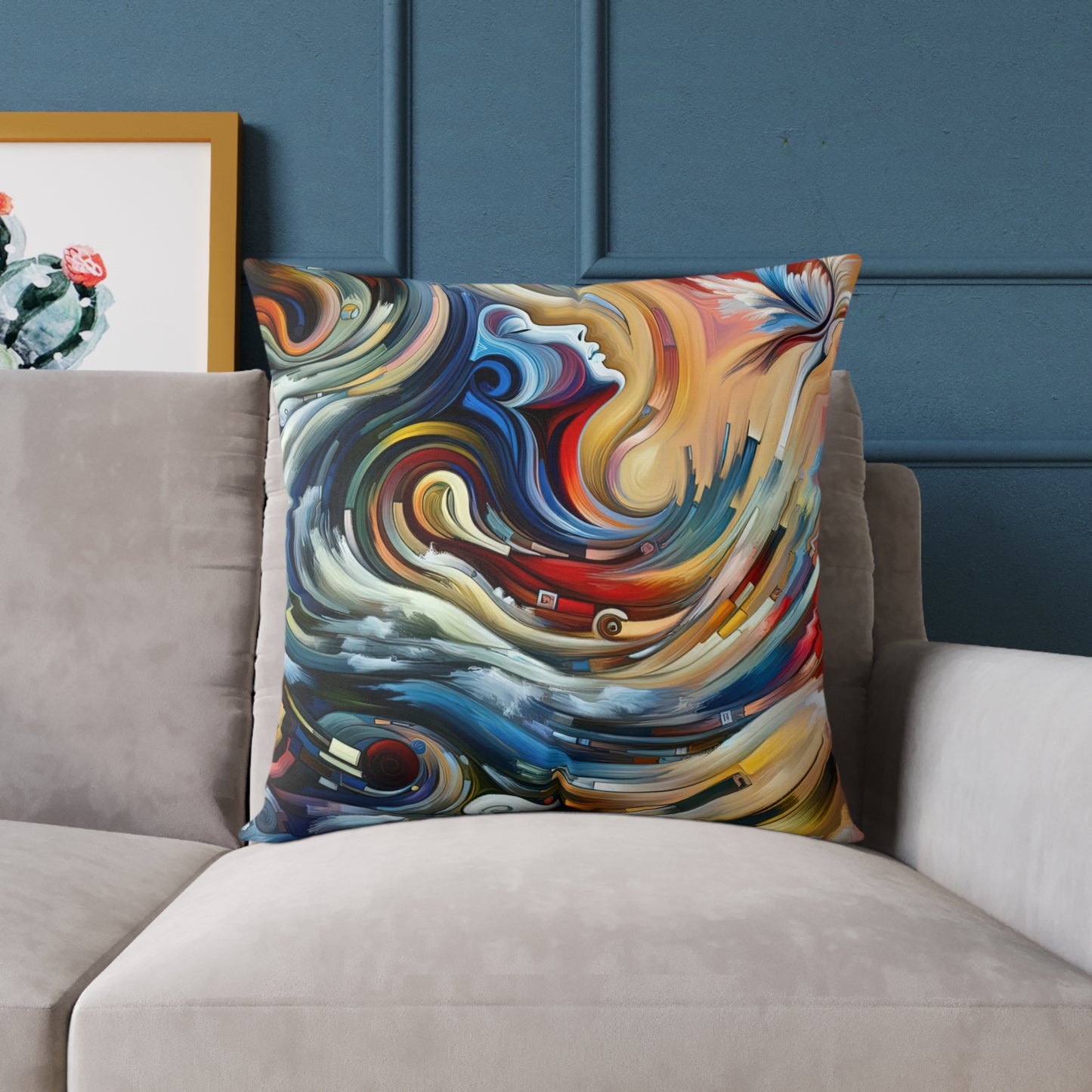 Gratitude Melodic Transformation Spun Polyester Pillow