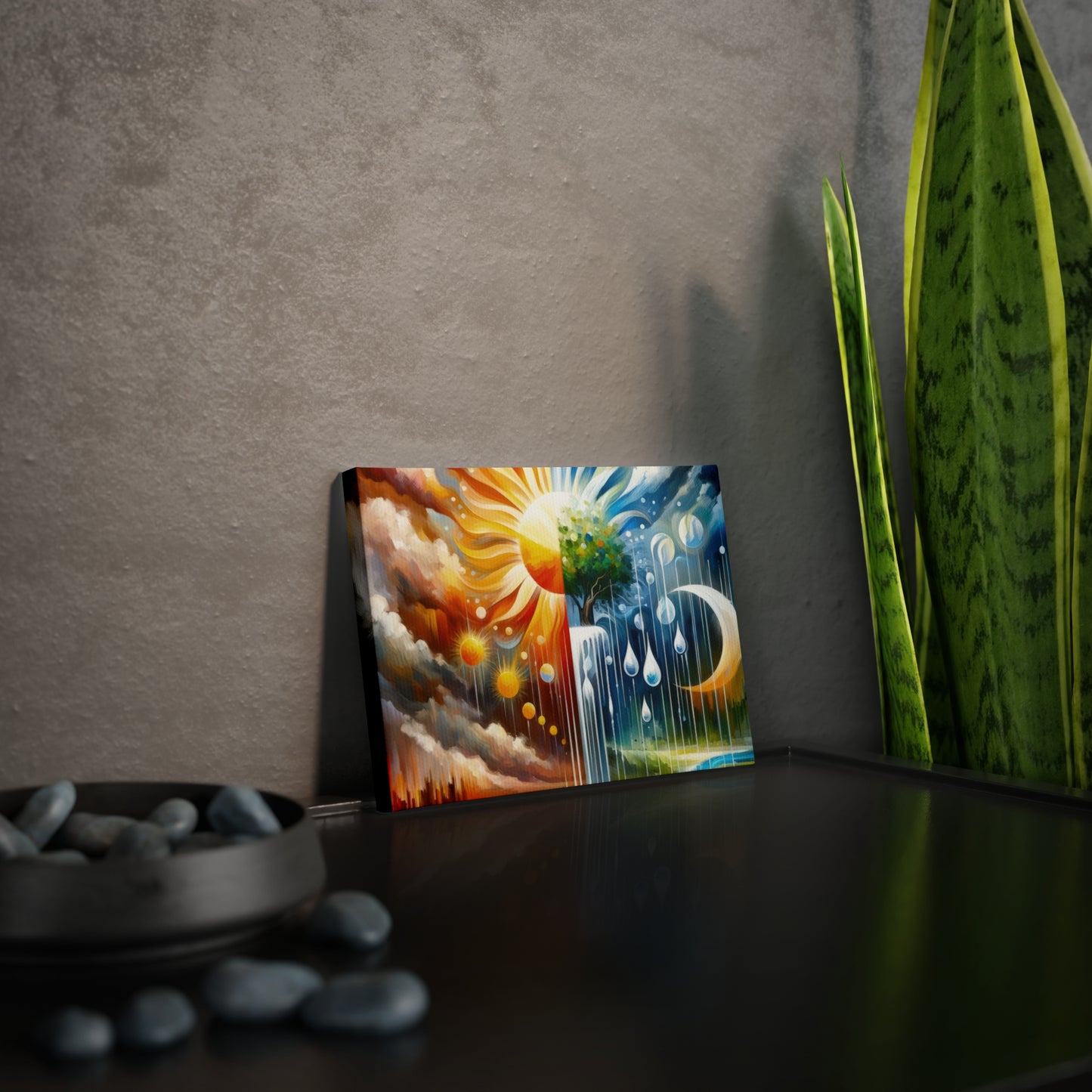 Sunshine Harvest Journey Canvas Photo Tile