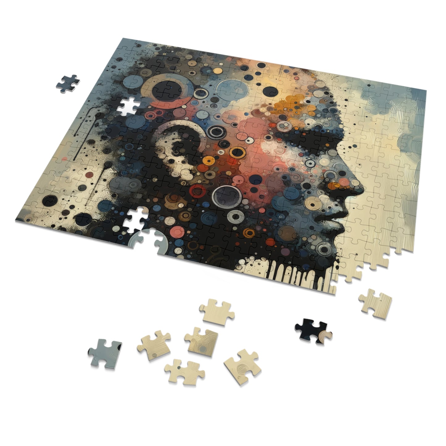 Reflective Tachism Contemplation Jigsaw Puzzle (30, 110, 252, 500,1000-Piece)