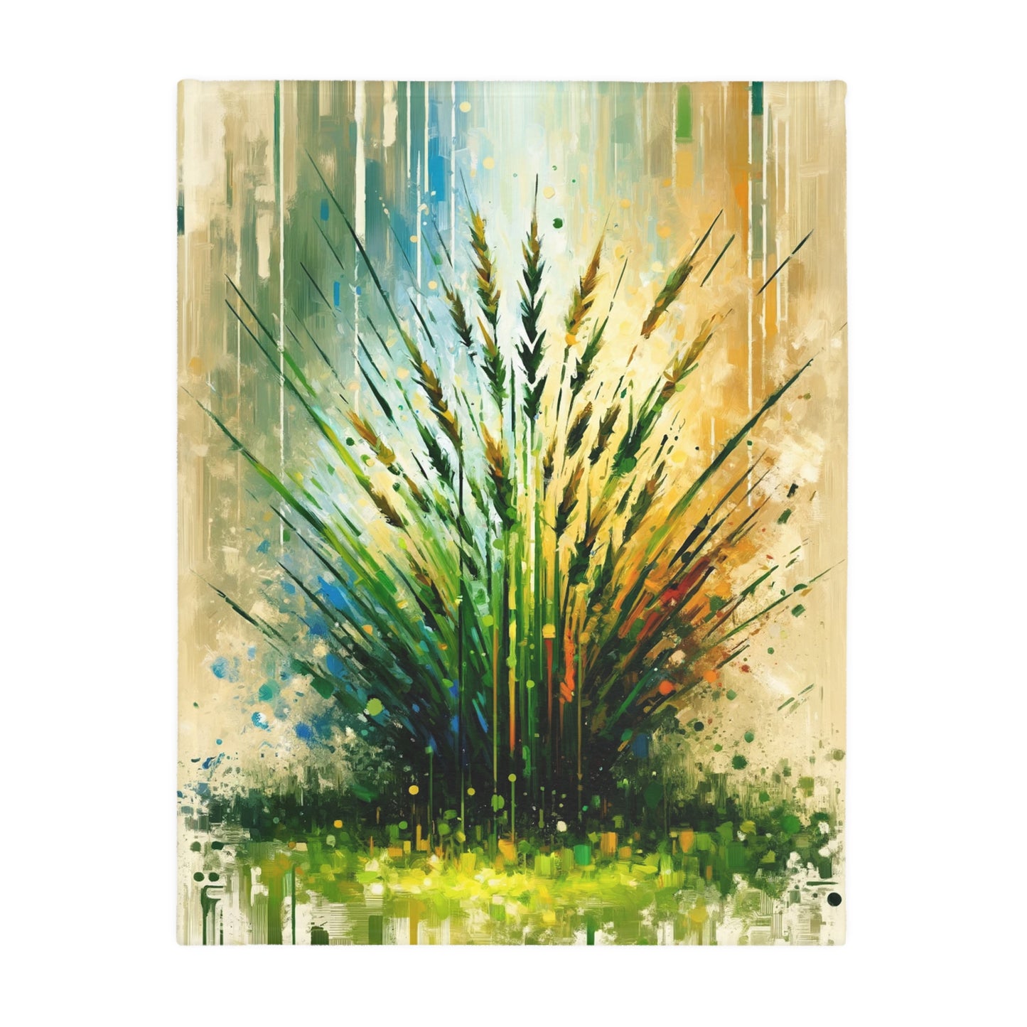Grass Testament Change Velveteen Microfiber Blanket (Two-sided print)