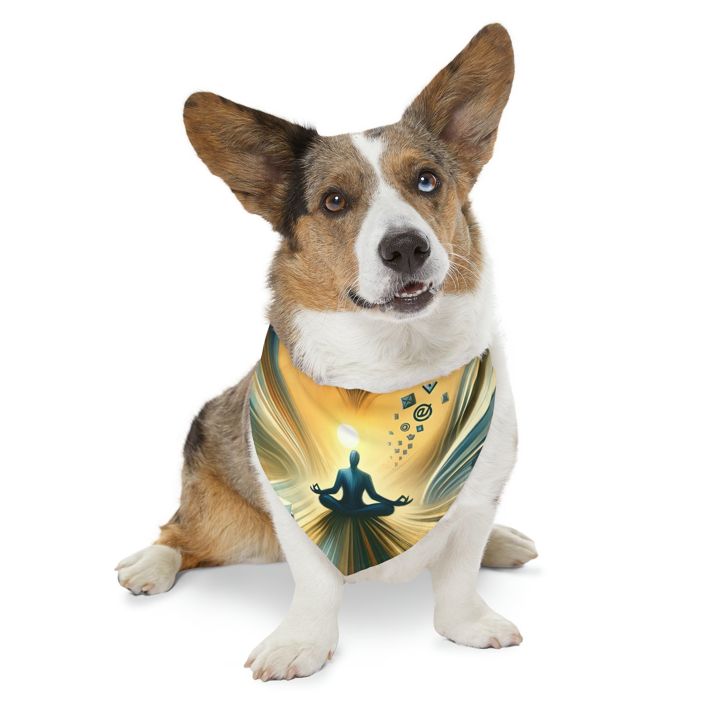 Meditative Commute Flow Pet Bandana Collar