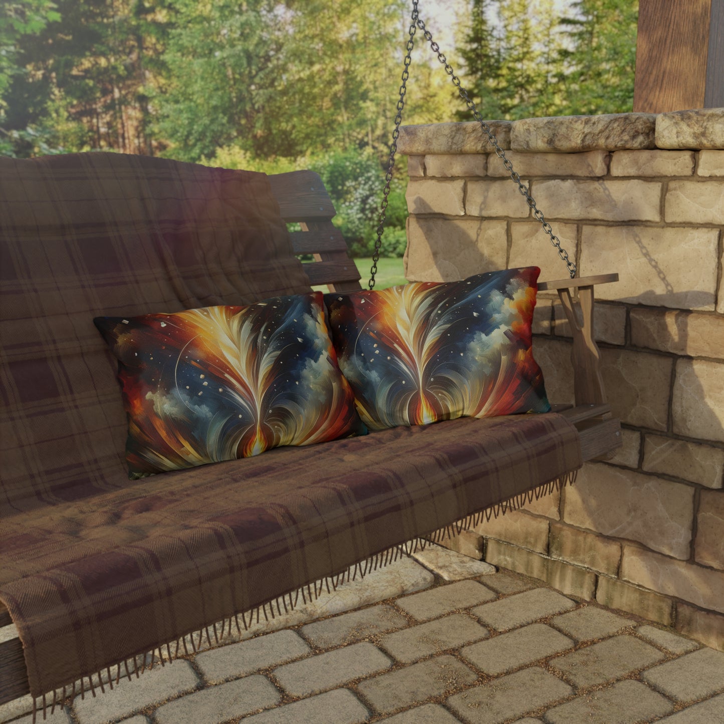 Igniting Transformational Currents Outdoor Pillows