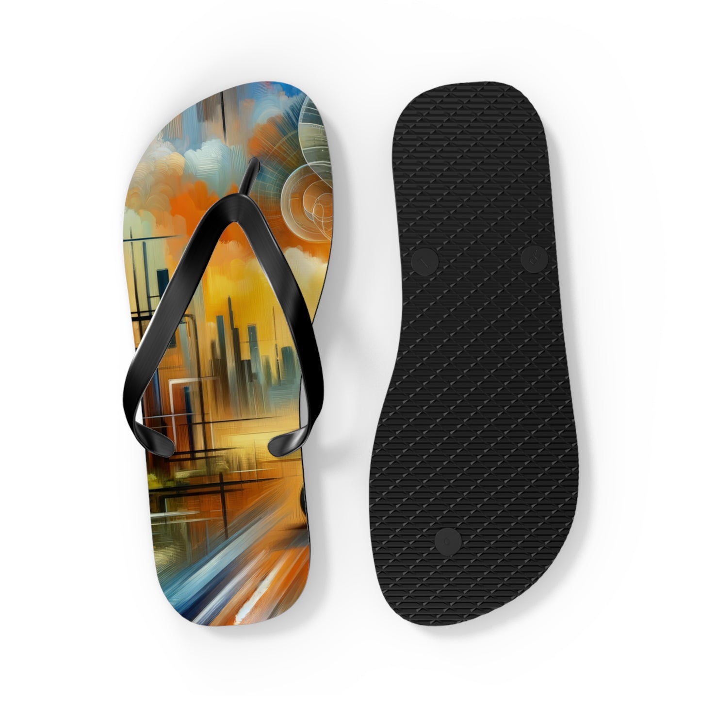 Digital Spiritual Journey Flip Flops