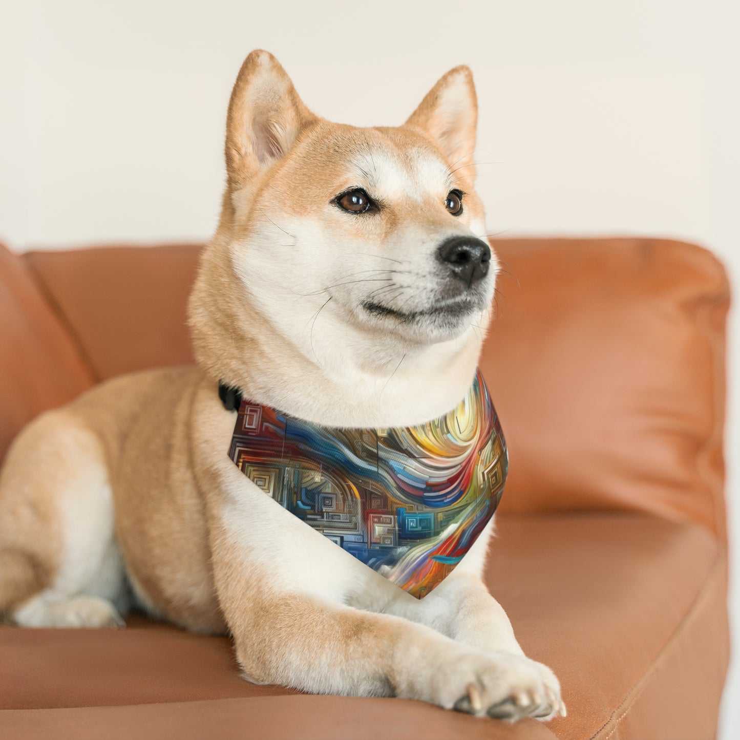 Woven Progress Tapestry Pet Bandana Collar