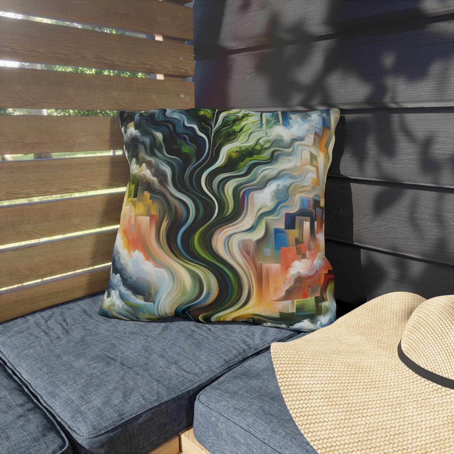Eternal Digital Contrast Outdoor Pillows
