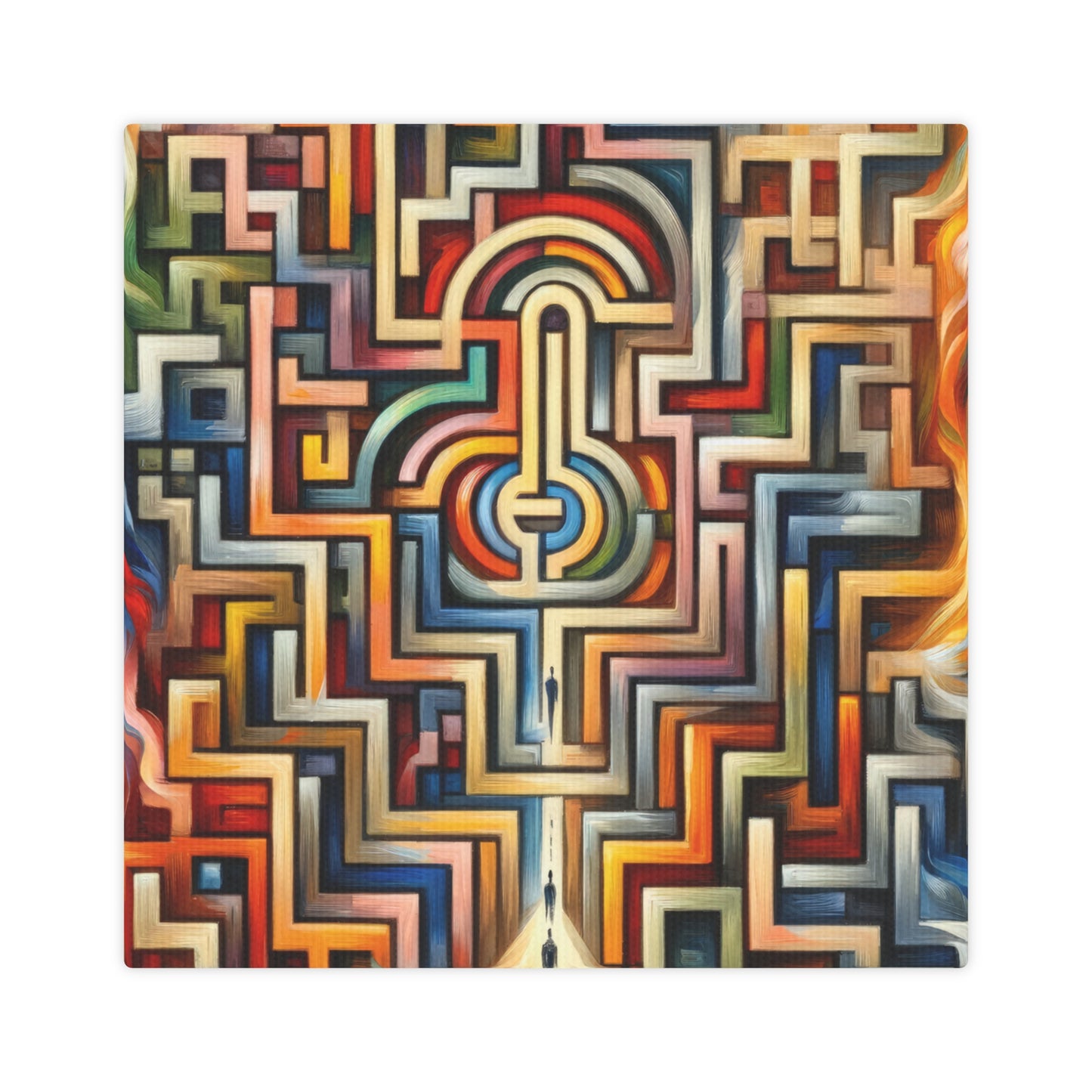 Labyrinthine Love Choices Canvas Photo Tile