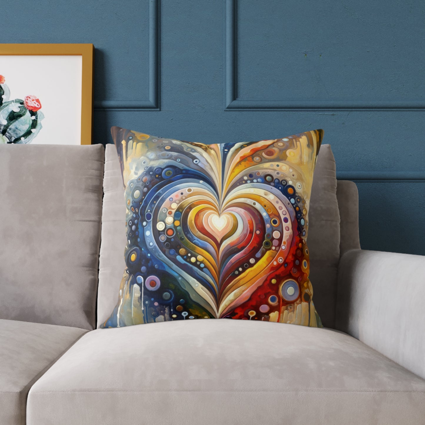 Harmonic Heart Essence Spun Polyester Pillow
