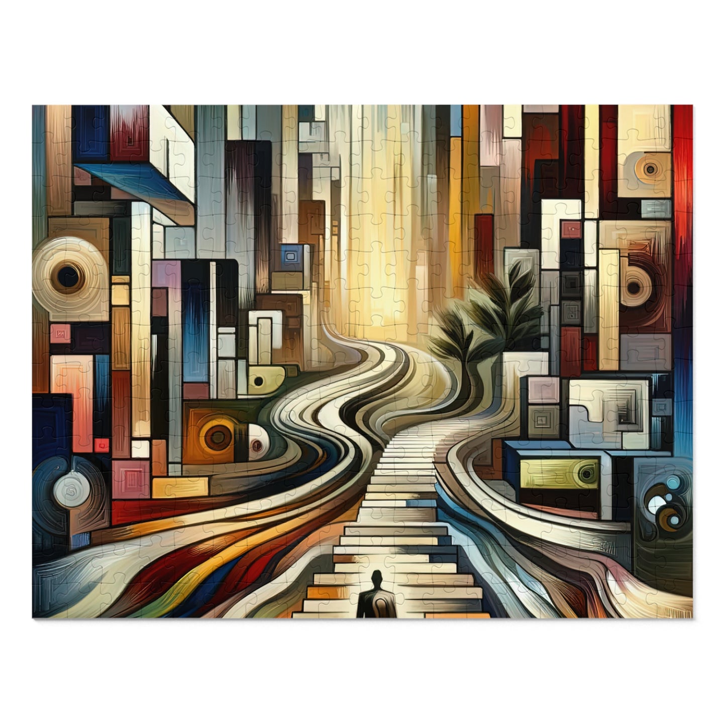 Relatable Journey Abstraction Jigsaw Puzzle (30, 110, 252, 500,1000-Piece)