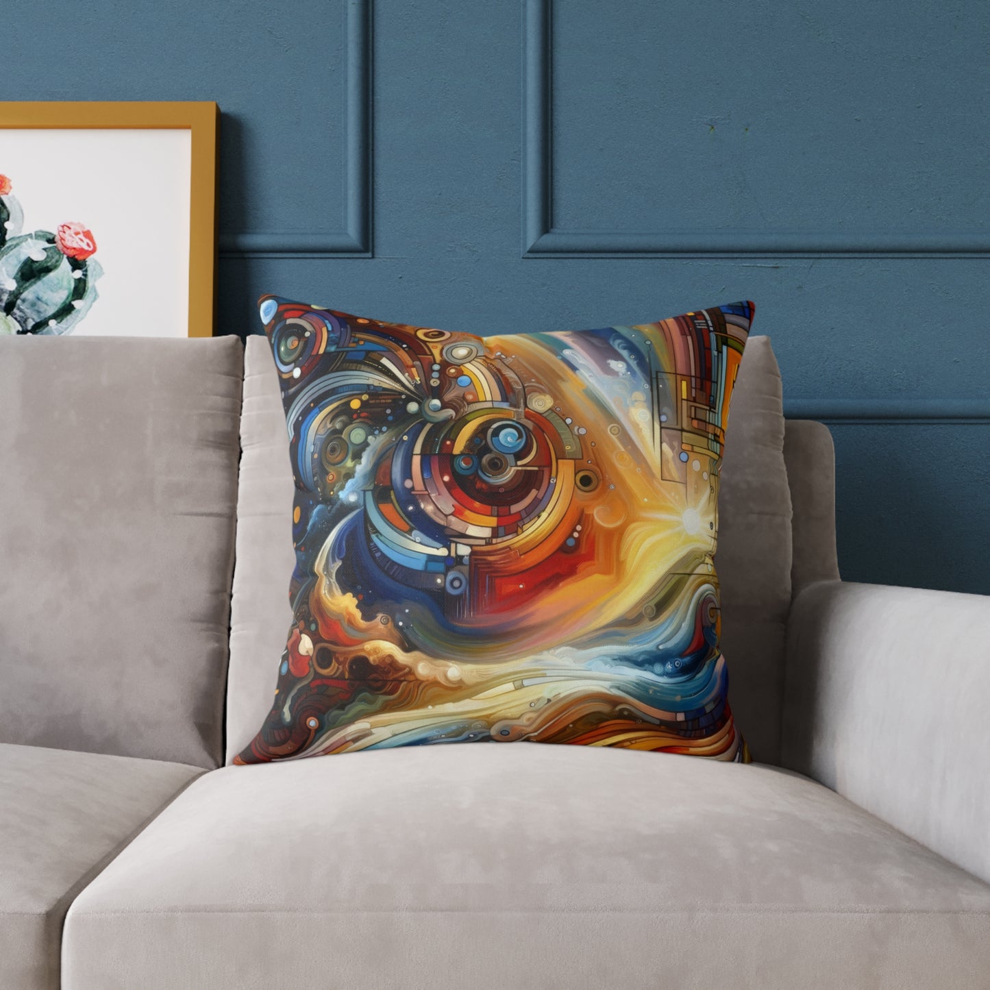 Ritualistic Growth Symphony Spun Polyester Pillow
