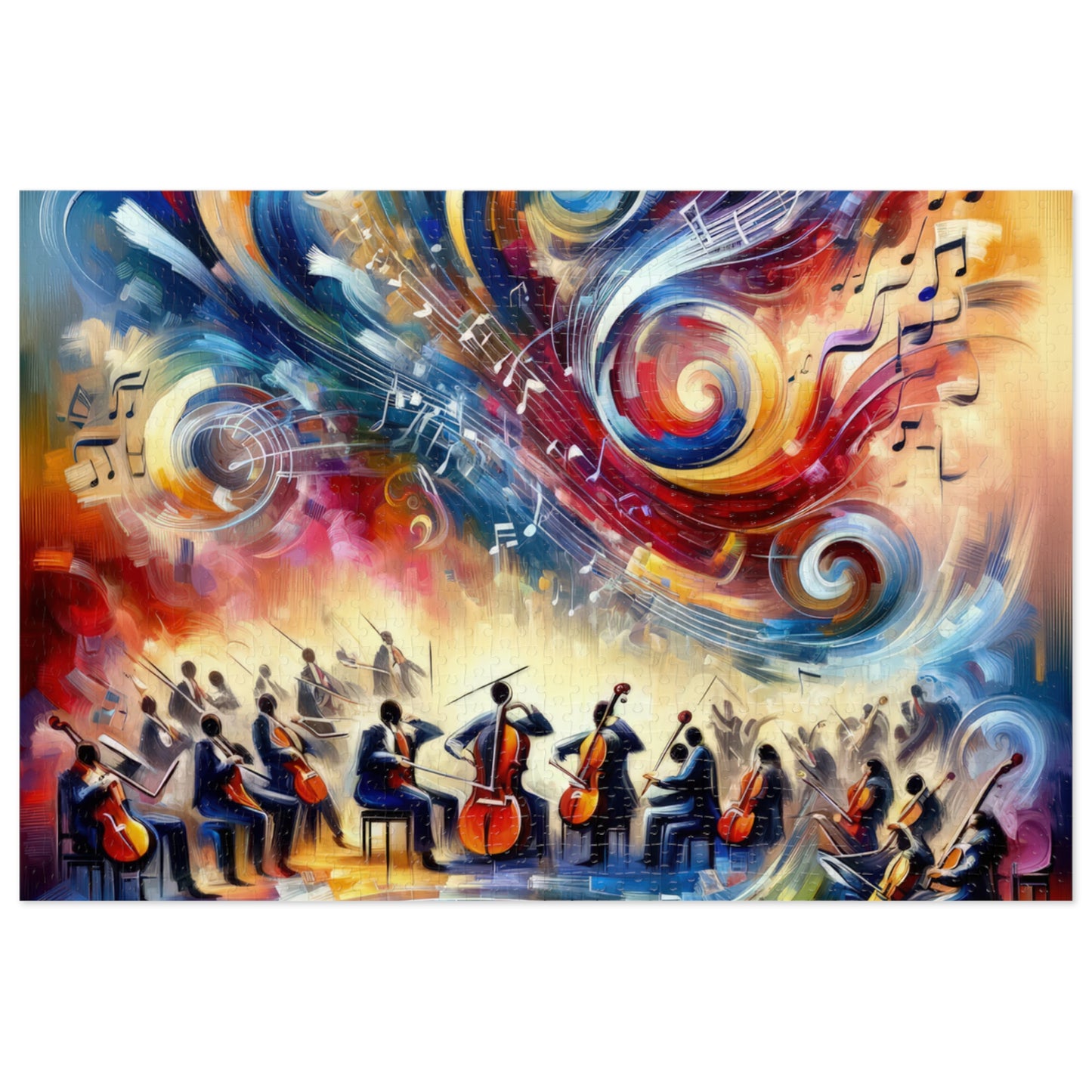 Vibrant Maestro Symphony Jigsaw Puzzle (30, 110, 252, 500,1000-Piece)