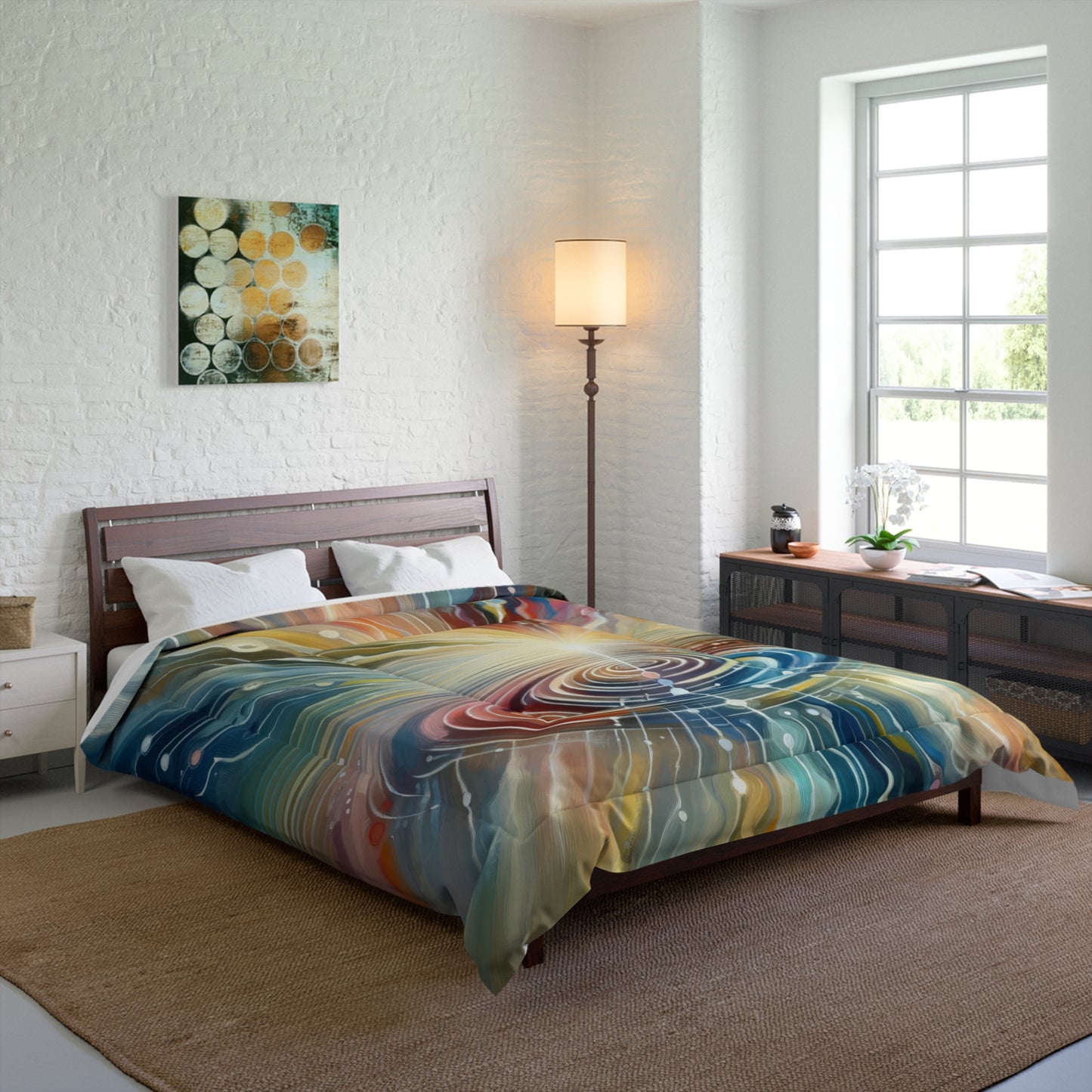 Rippling Community Dynamics Comforter