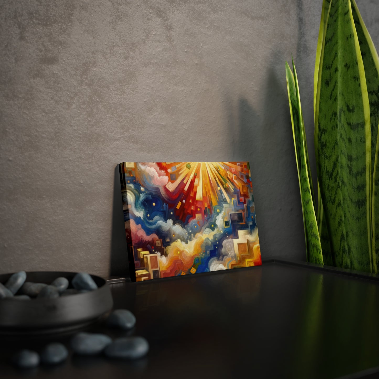 Abundant Resources Burst Canvas Photo Tile
