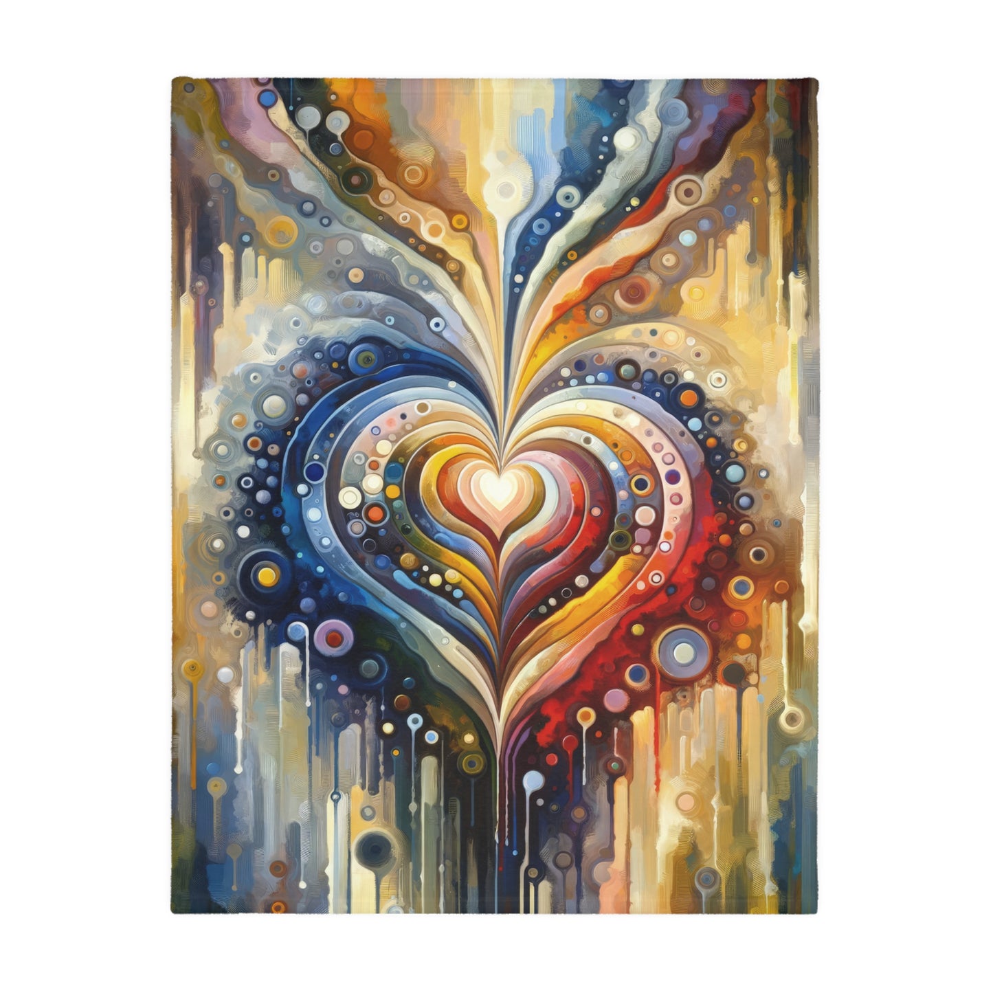 Harmonic Heart Essence Velveteen Microfiber Blanket (Two-sided print)