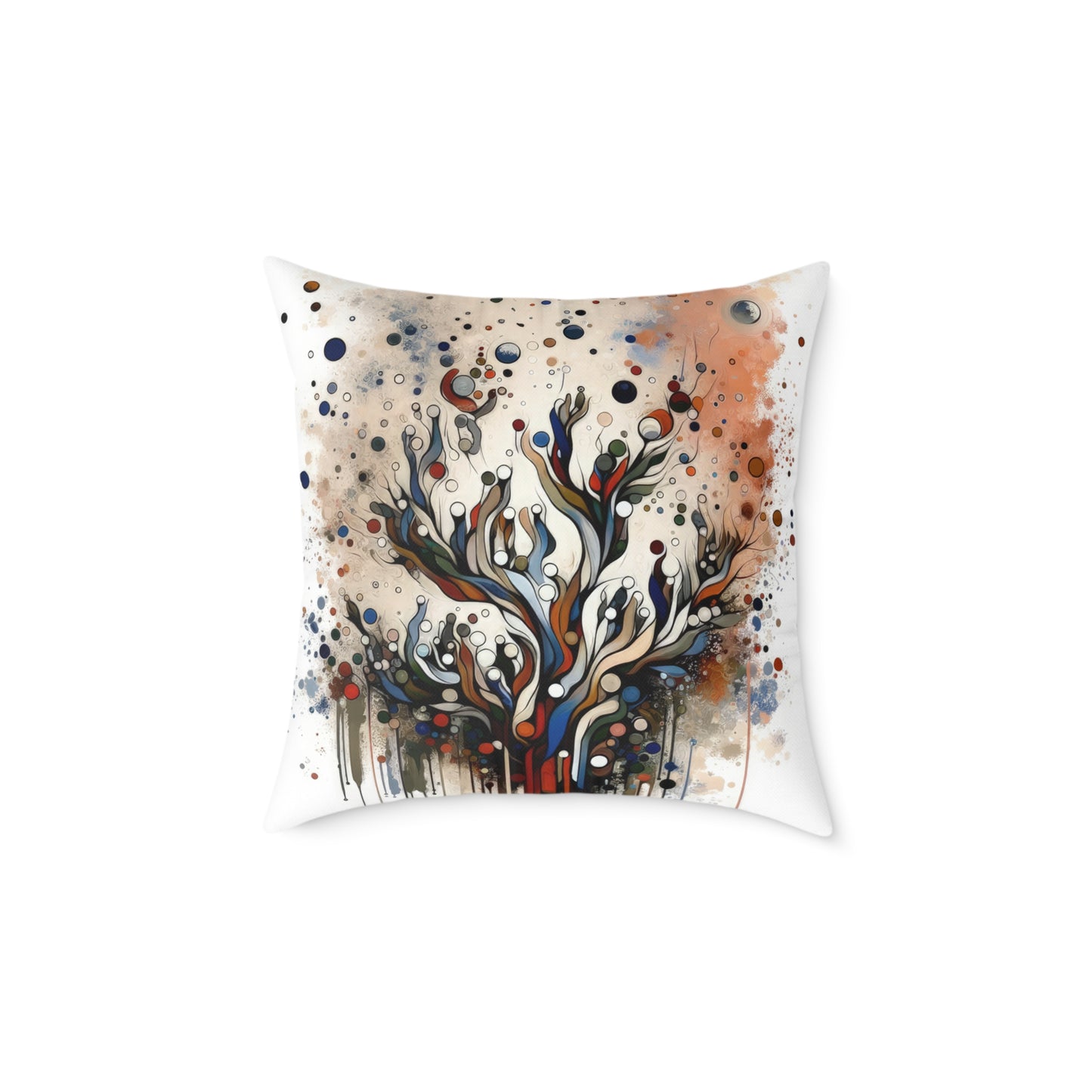 Intentional Unity Splashes Spun Polyester Pillow