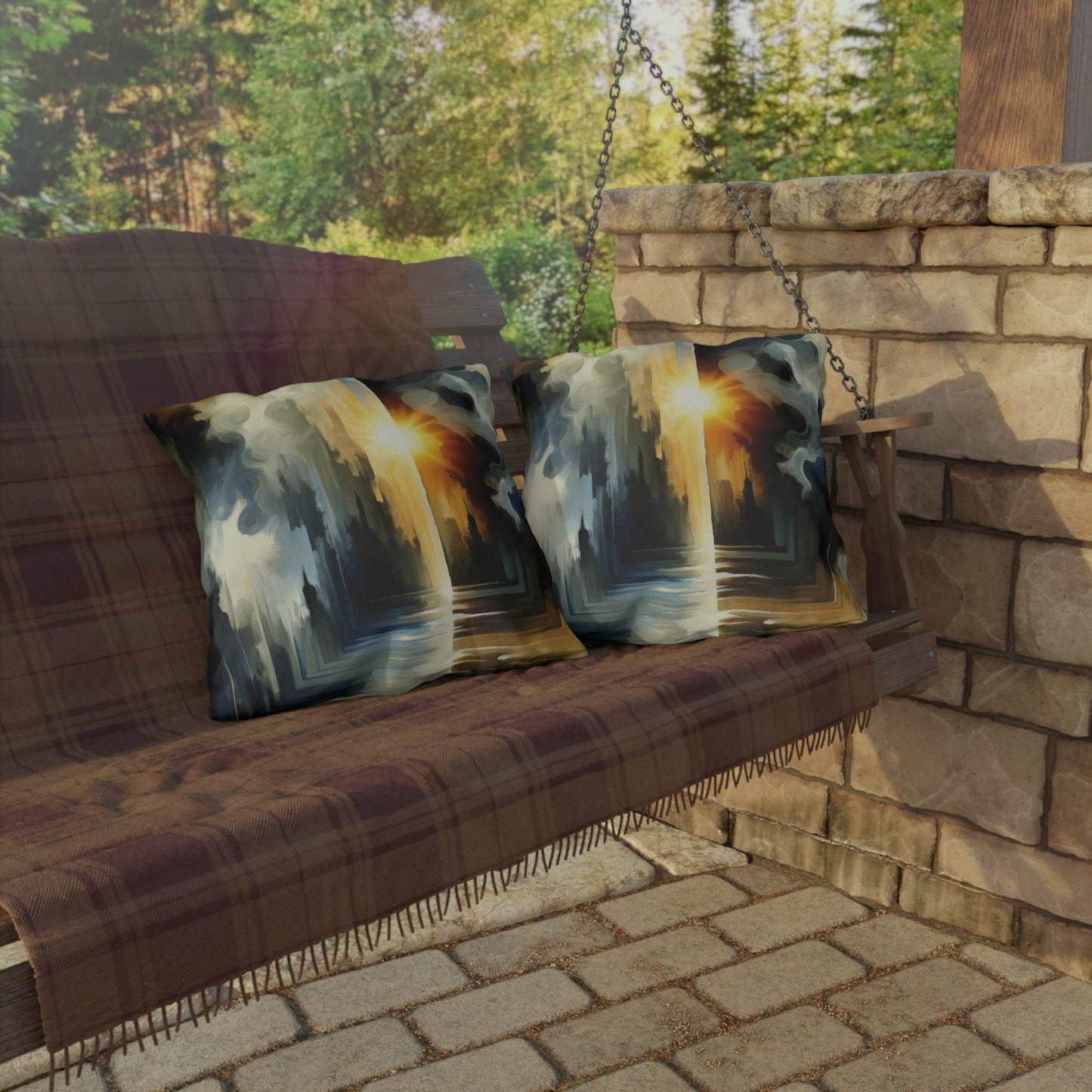 Dawn Dispels Darkness Outdoor Pillows