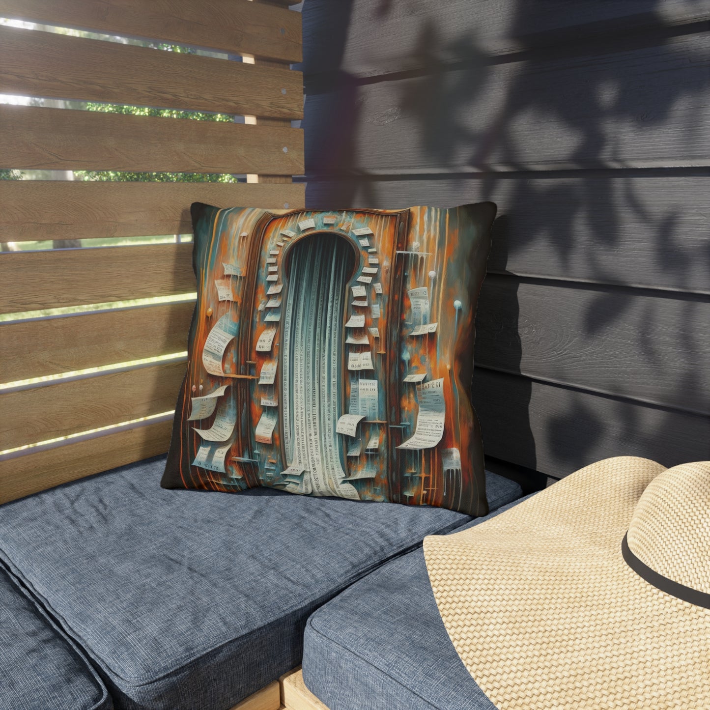 Illuminated Truths Mirror Outdoor Pillows