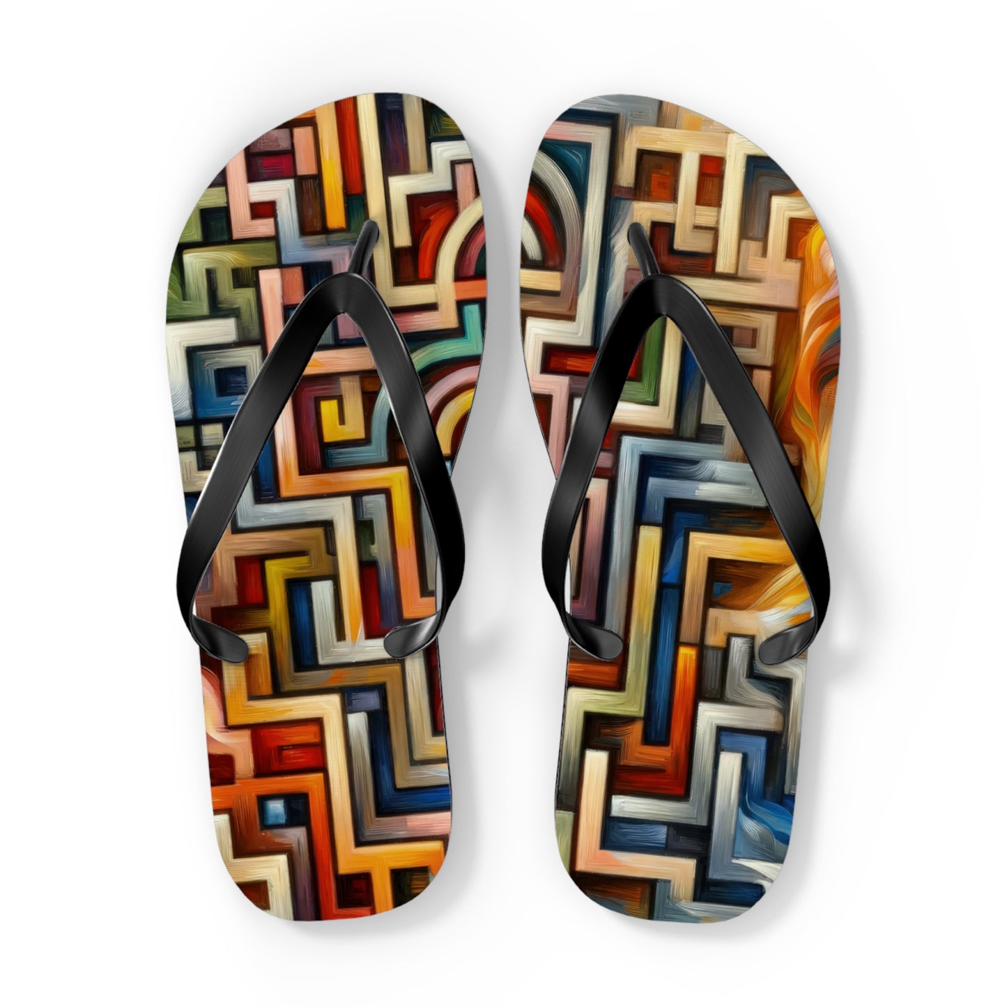 Labyrinthine Love Choices Flip Flops