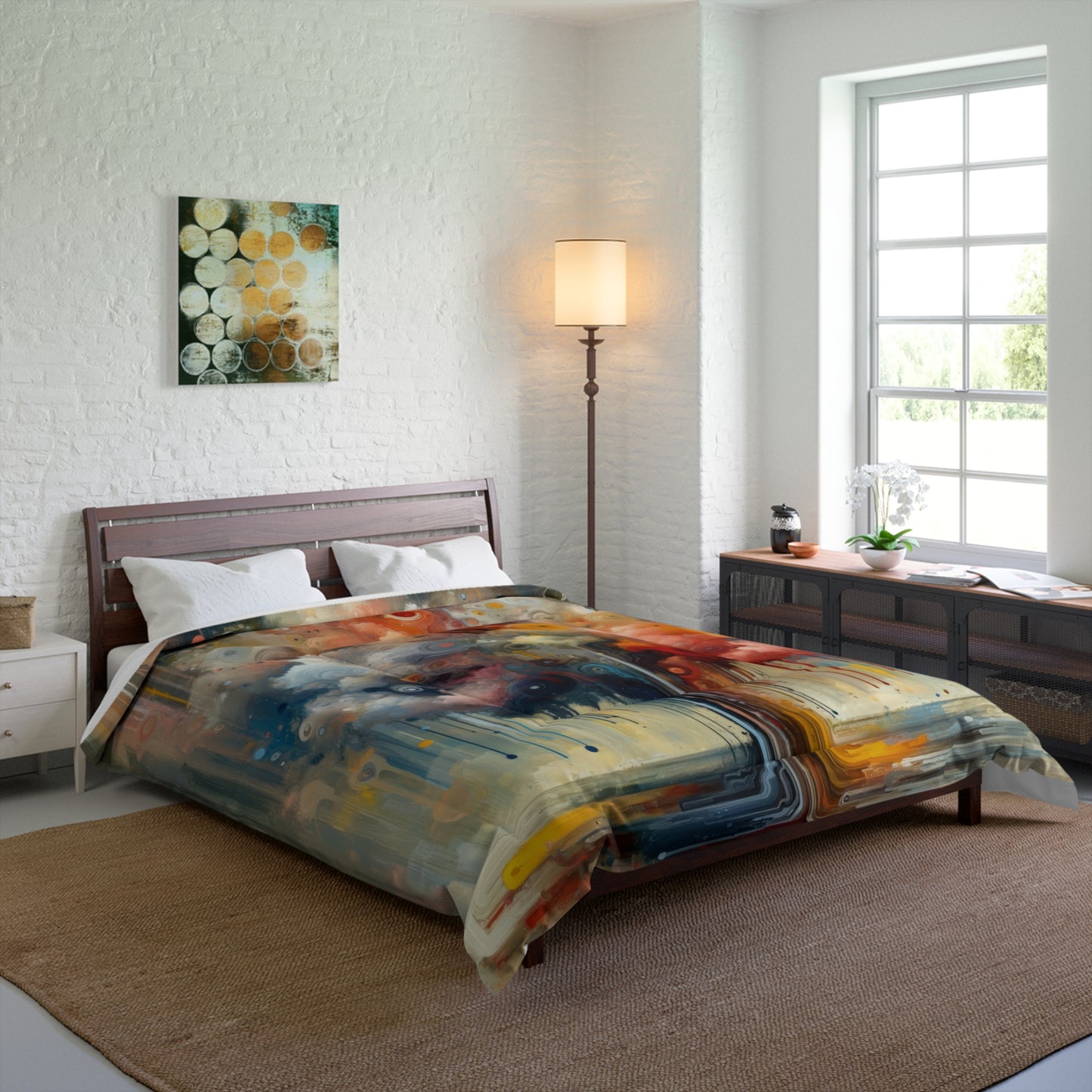 Abstract Beliefs Reflection Comforter