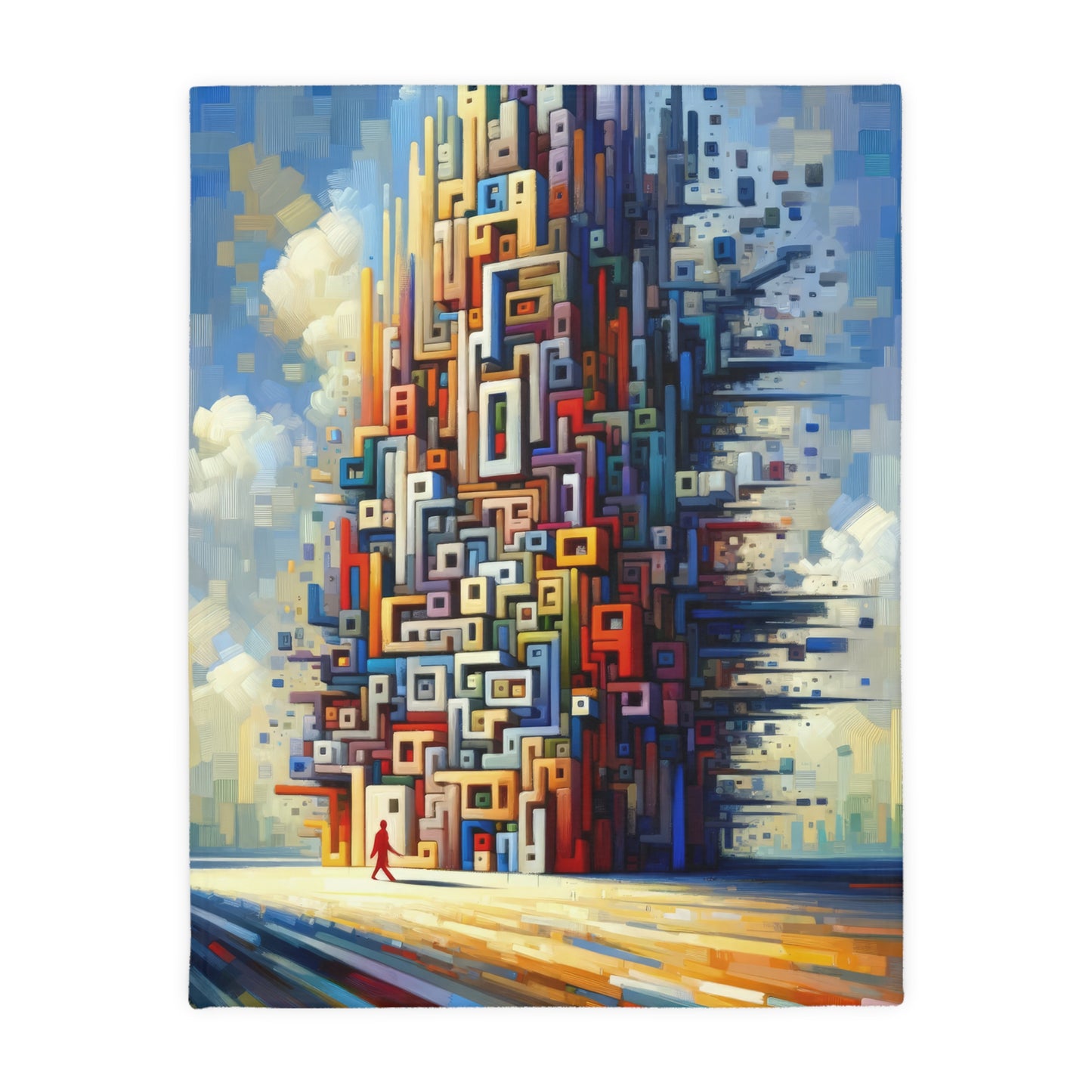 Architectural Endeavor Tapestry Velveteen Microfiber Blanket (Two-sided print)