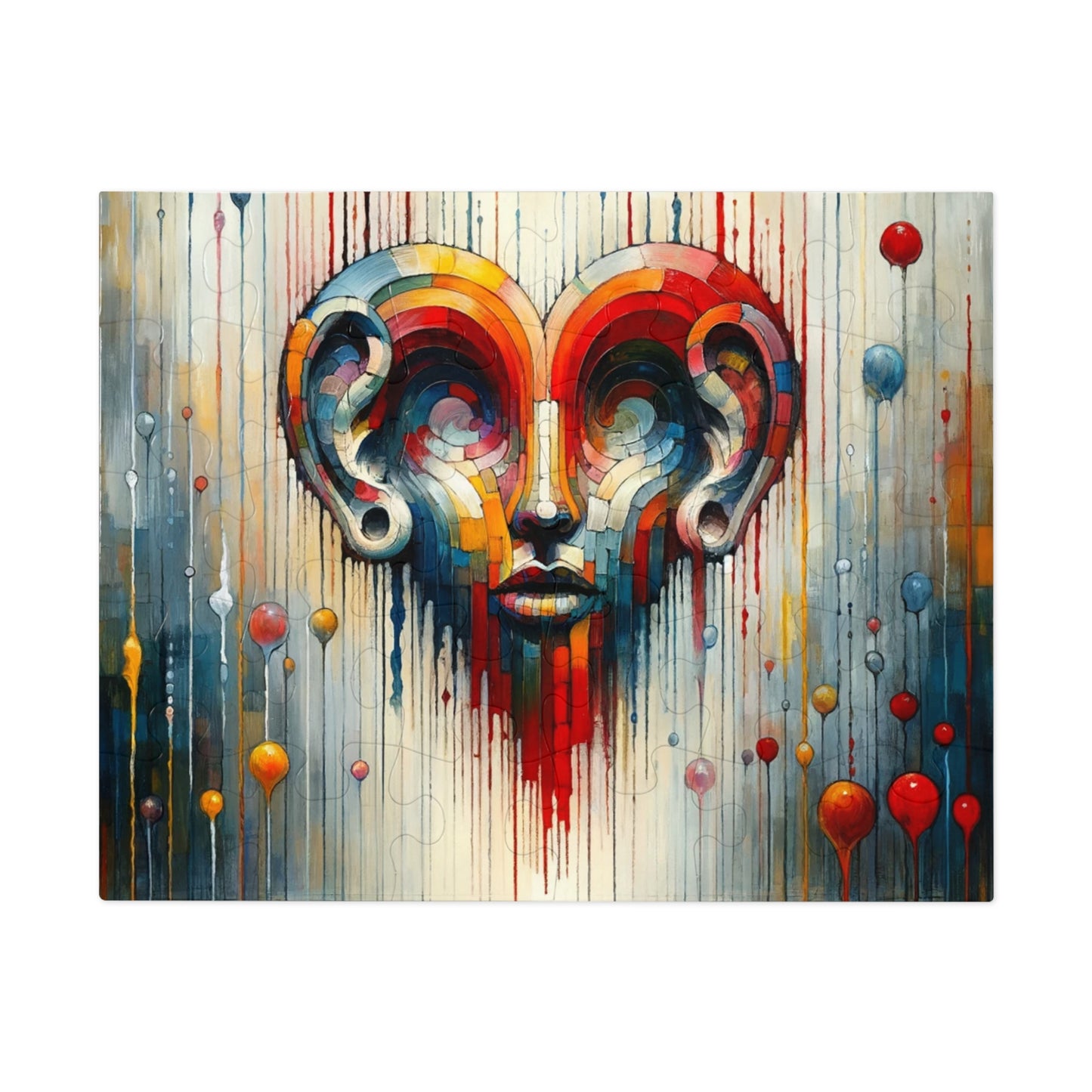 Ears Heart Expression Jigsaw Puzzle (30, 110, 252, 500,1000-Piece)