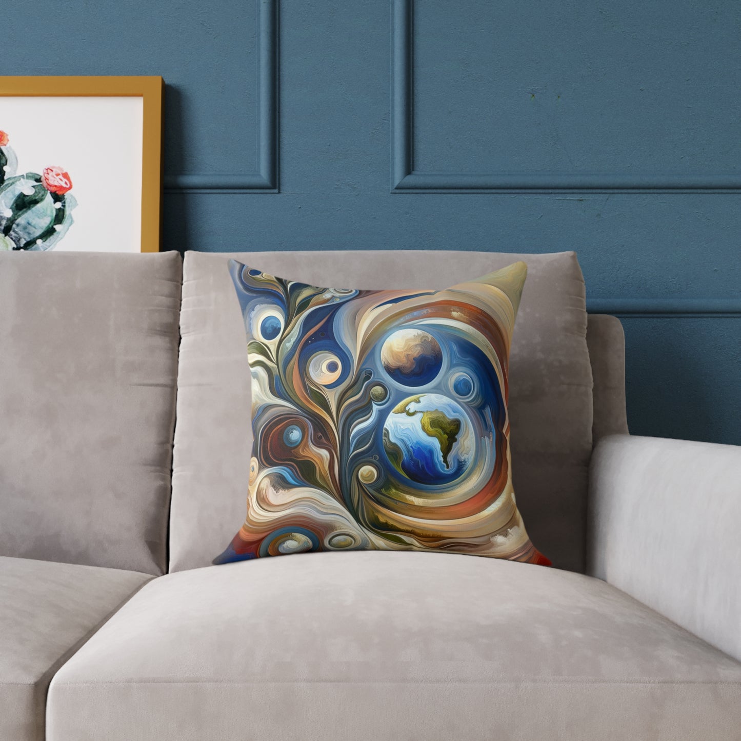 Esoteric Nurturing Gaia Spun Polyester Pillow