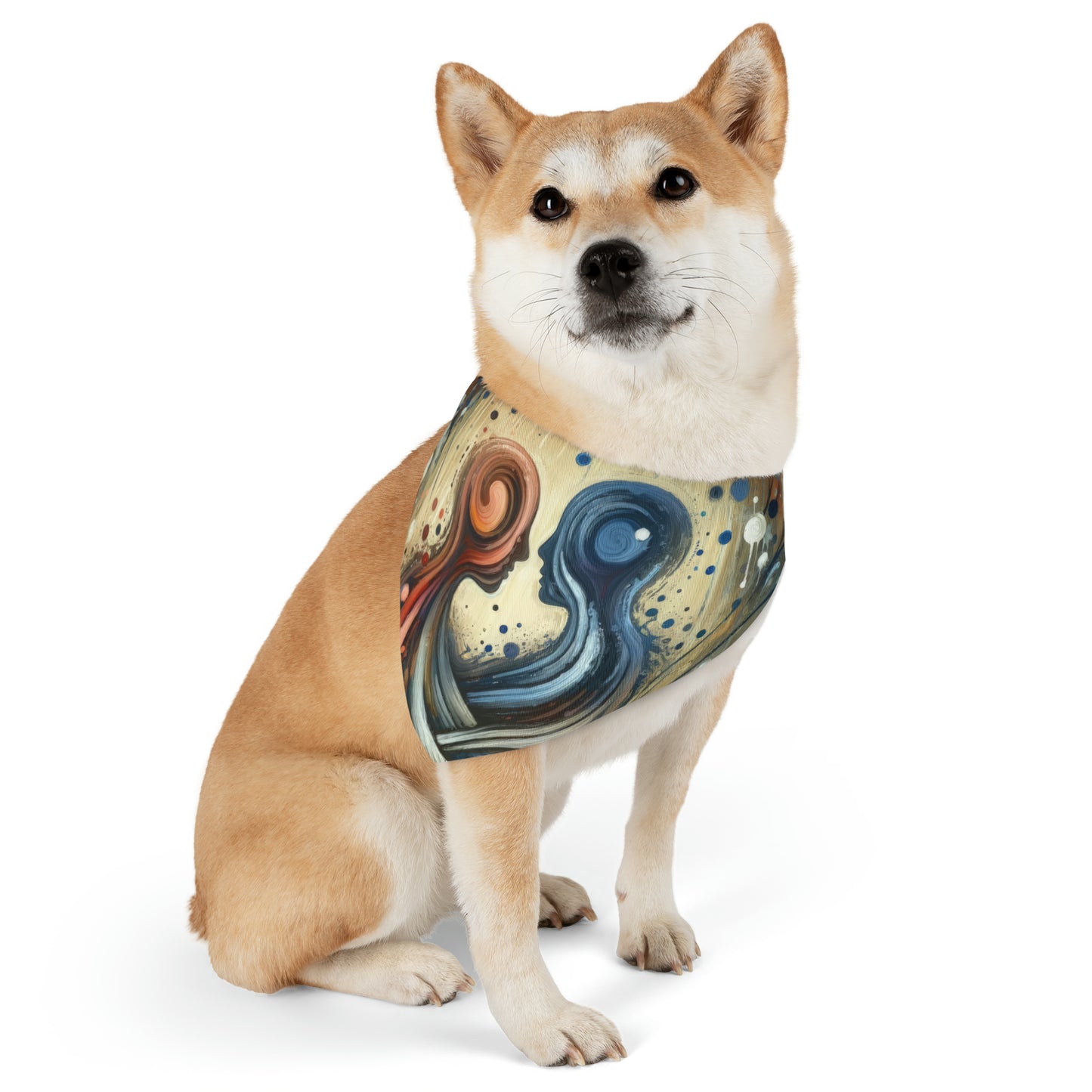 Empathic Connection Tachism Pet Bandana Collar