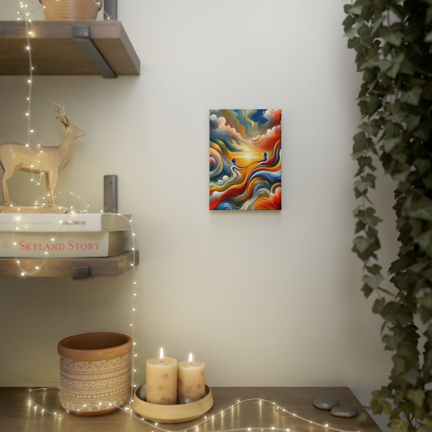 Empathetic Lifeline Abstract Canvas Photo Tile