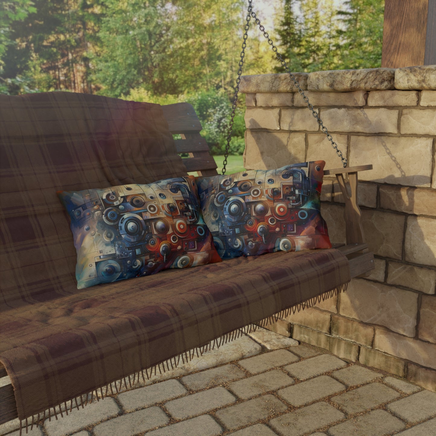 Tech Gratitude Fusion Outdoor Pillows