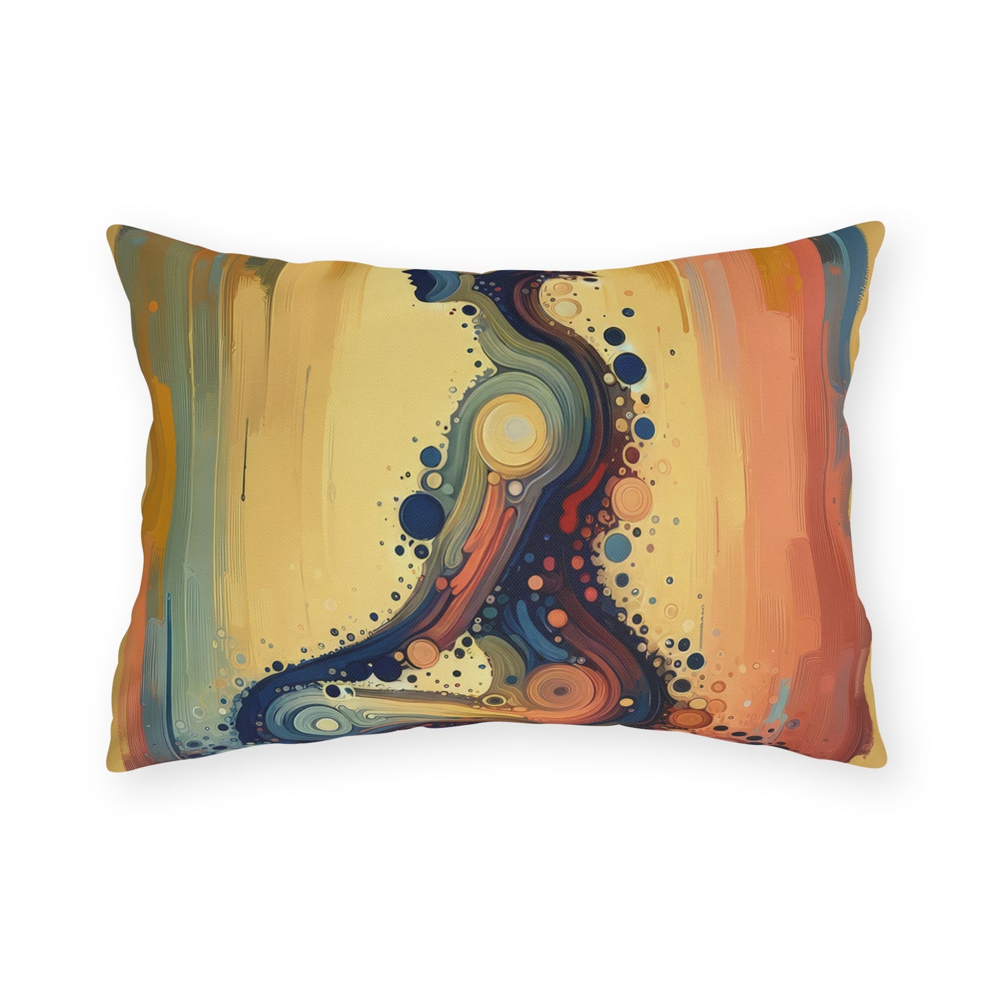 Patience Essence Tachism Outdoor Pillows