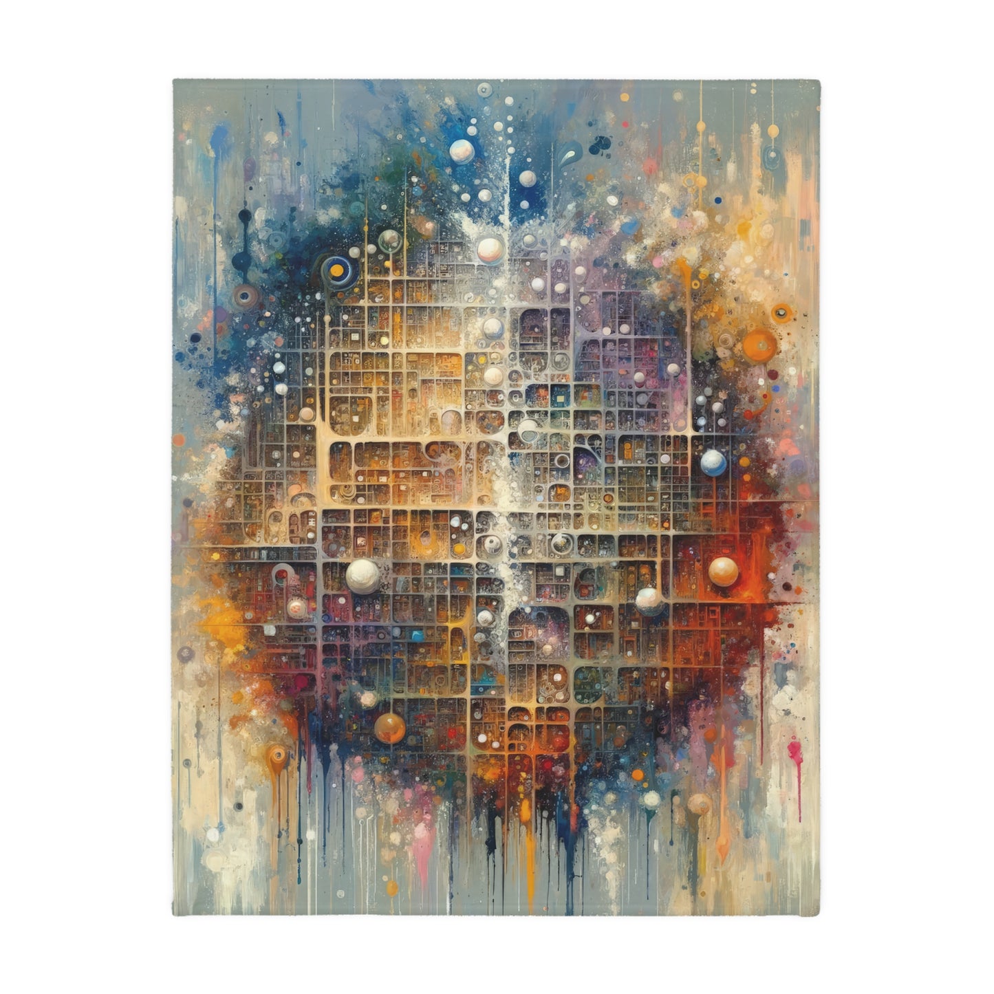 Integral Harmony Existence Velveteen Microfiber Blanket (Two-sided print)