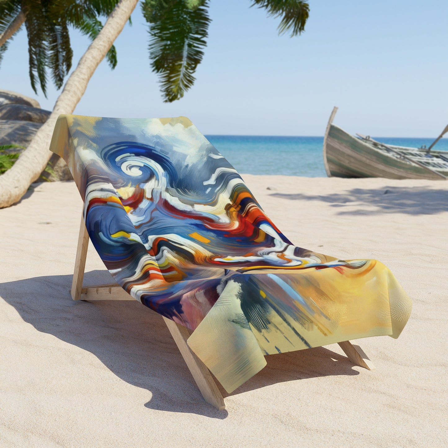 Dancing Disruption Tachism Beach Towel