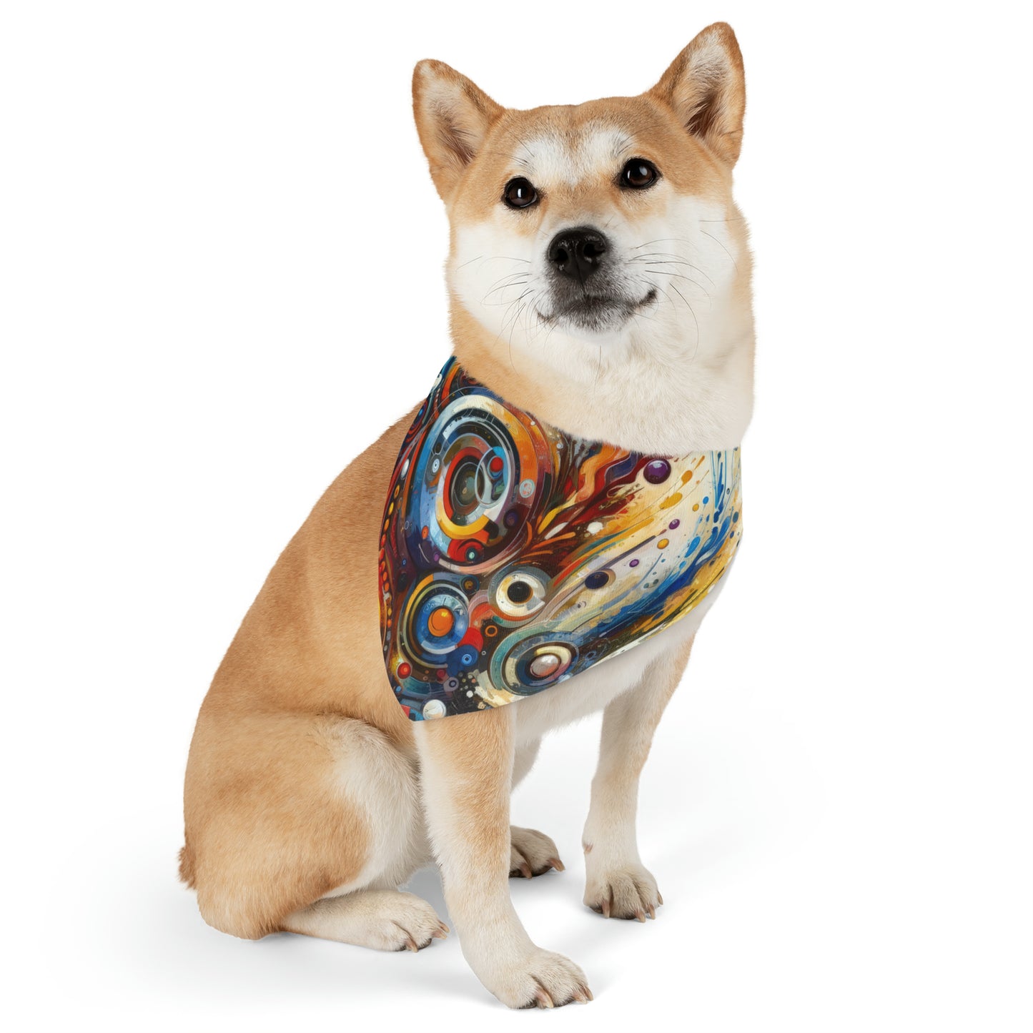 Harmonic Abstract Synergy Pet Bandana Collar