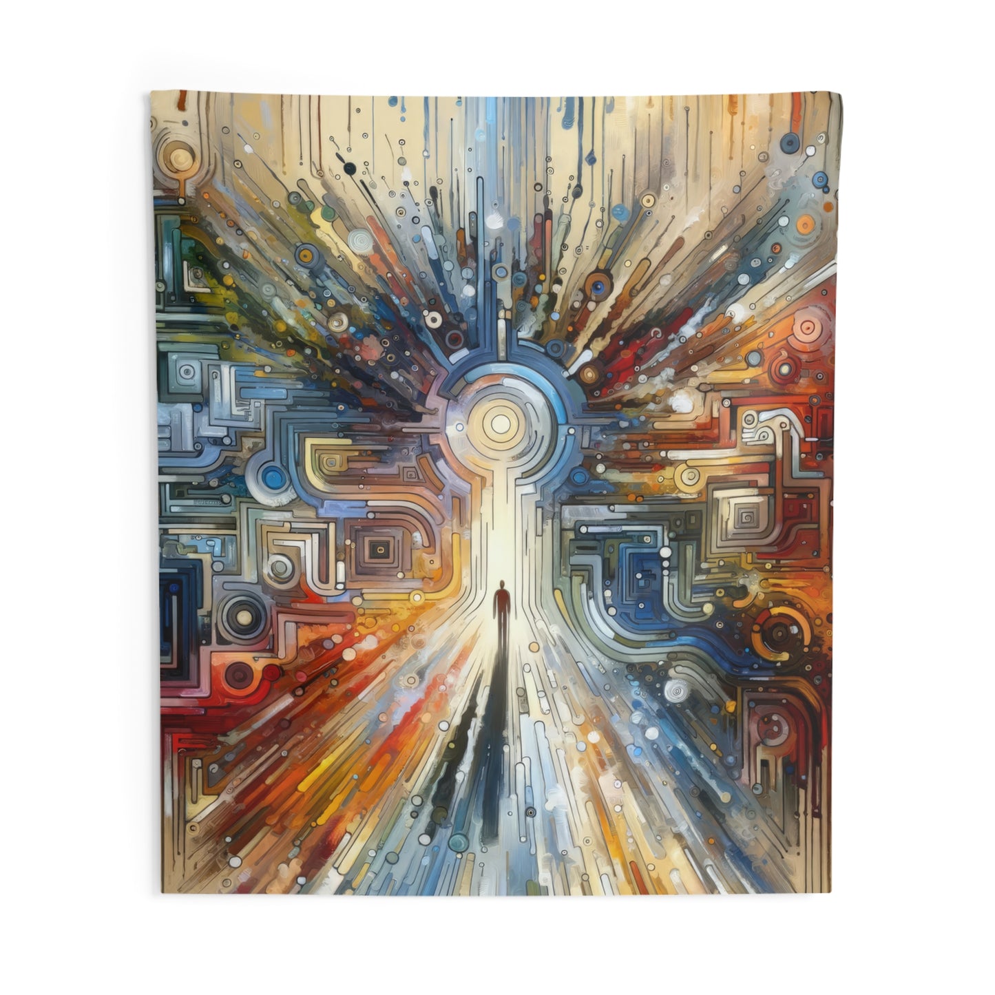 Converging Unity Path Indoor Wall Tapestries