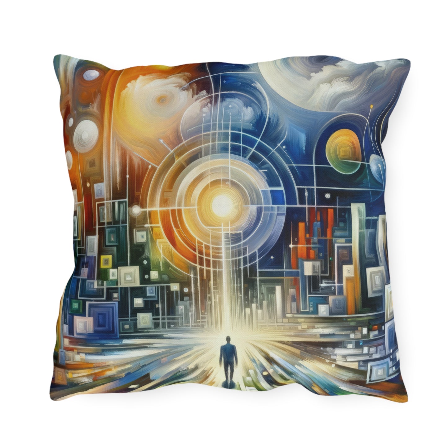 Mindful Megabyte Convergence Outdoor Pillows