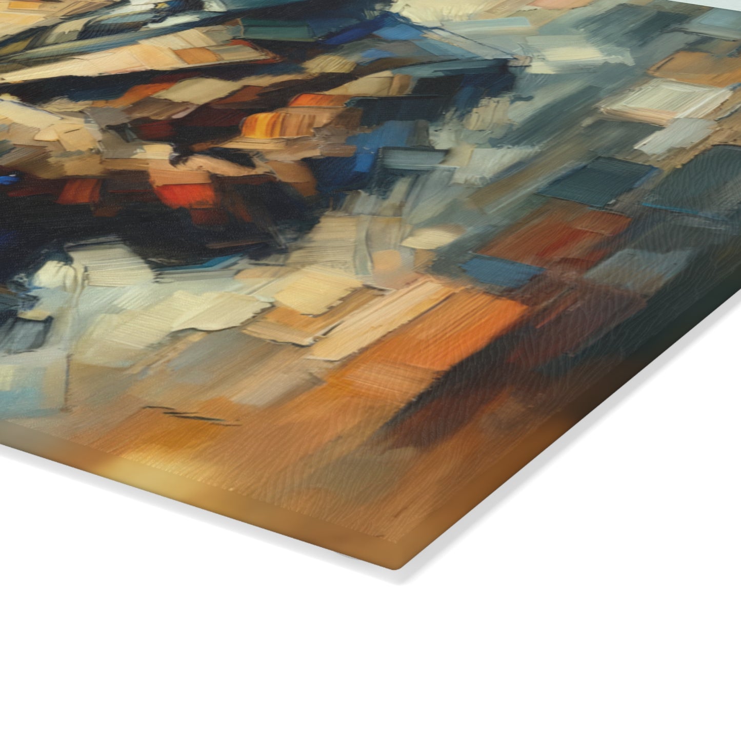 Urban Tachism Encounter Glass Cutting Board