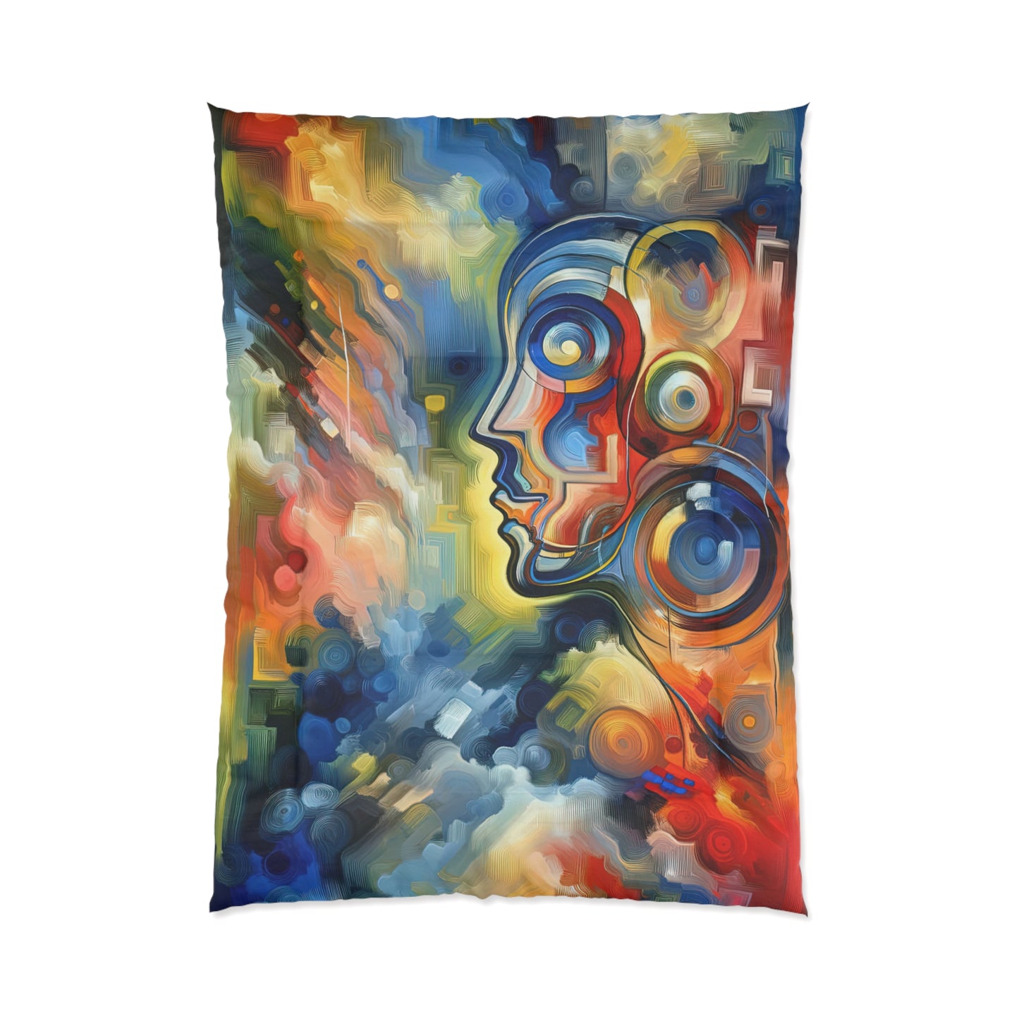 Emotional Perception Abstract Comforter