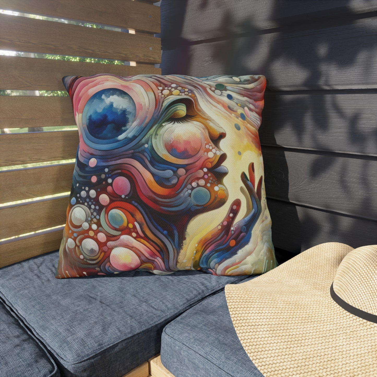 Mindful Melody Harmony Outdoor Pillows