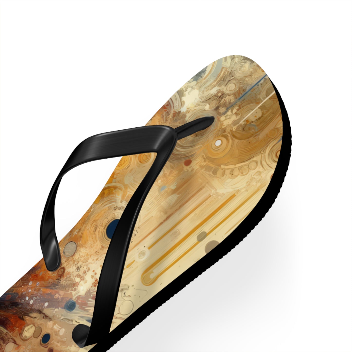 Dynamic Cultural Mosaic Flip Flops