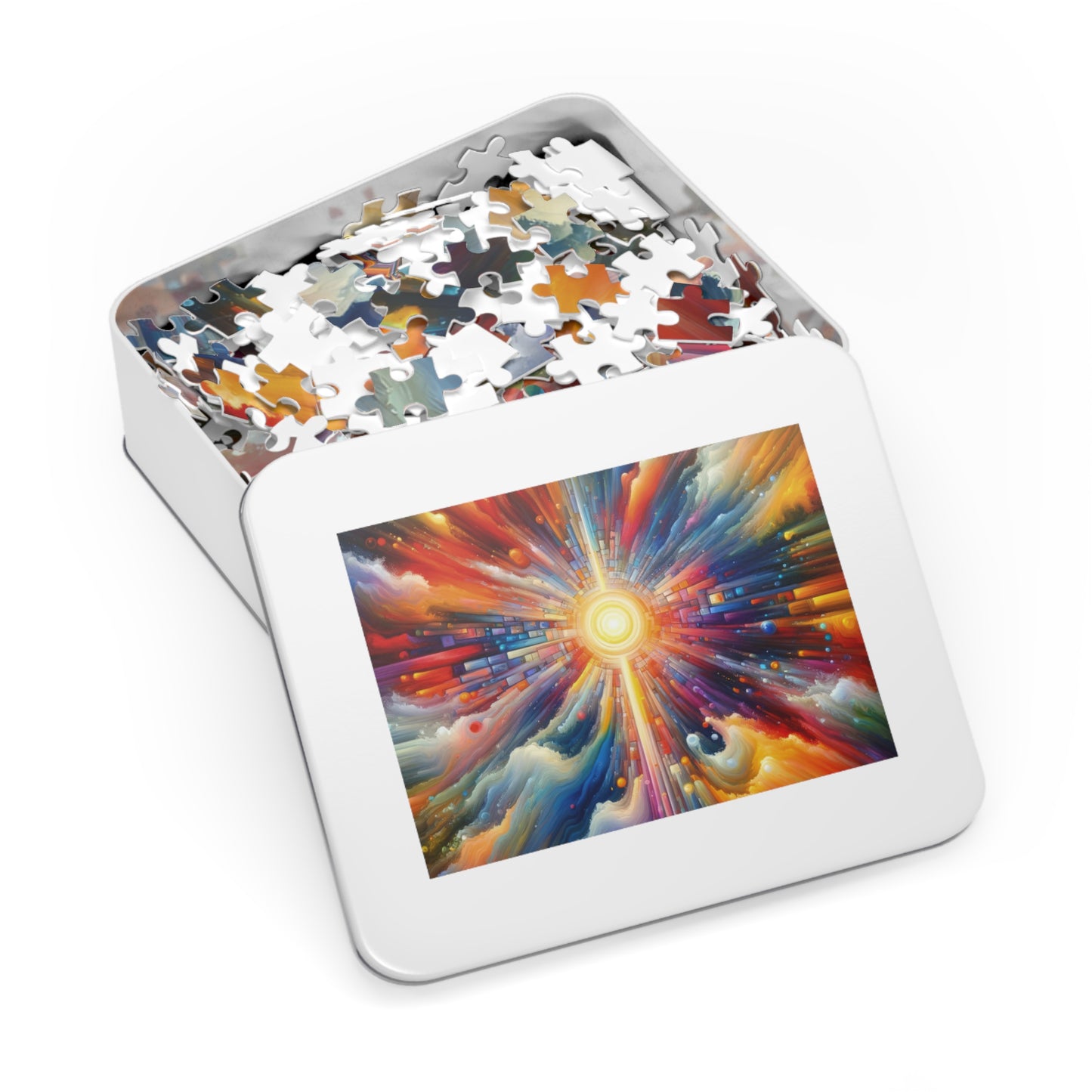 Kaleidoscopic Tachism Breath Jigsaw Puzzle (30, 110, 252, 500,1000-Piece)