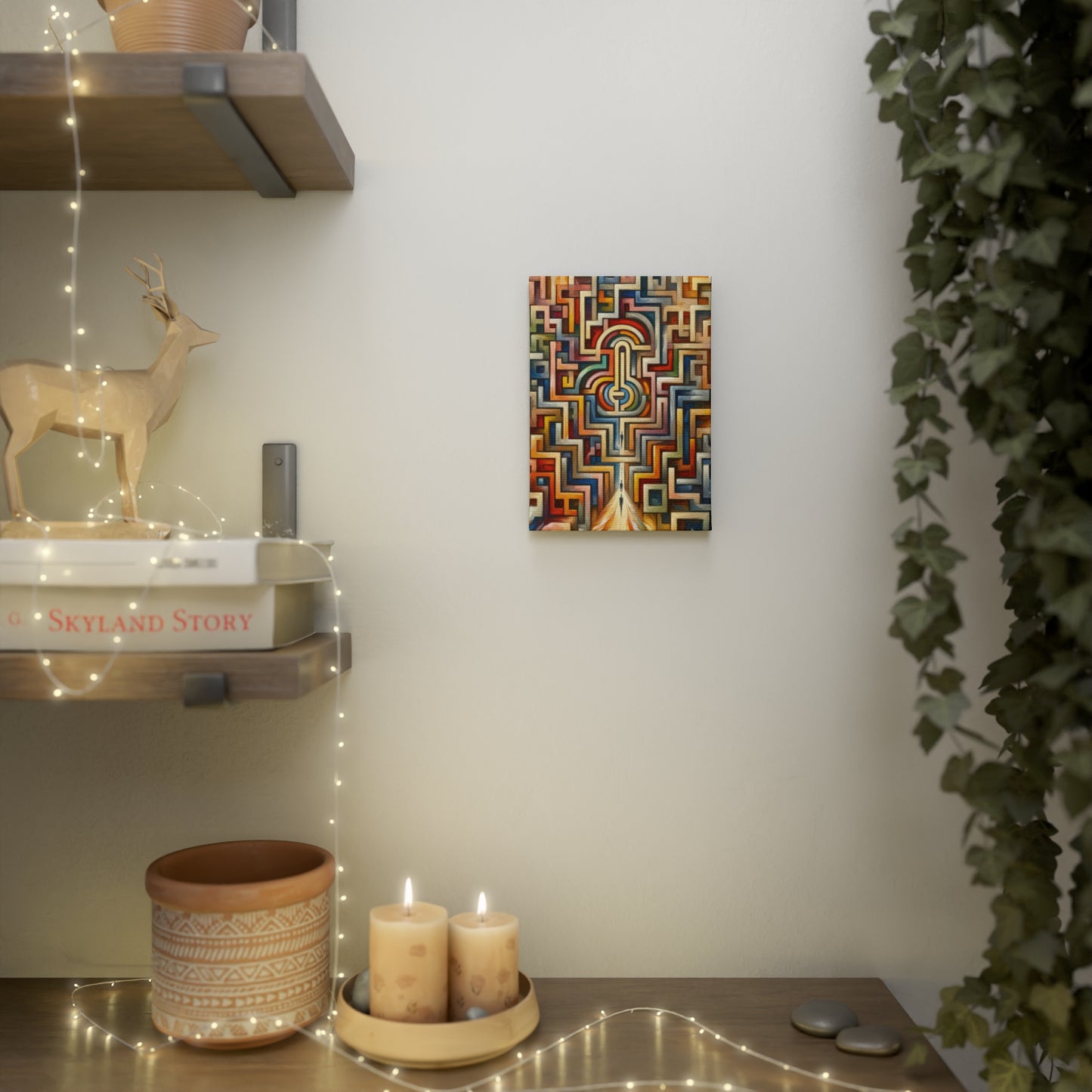 Labyrinthine Love Choices Canvas Photo Tile