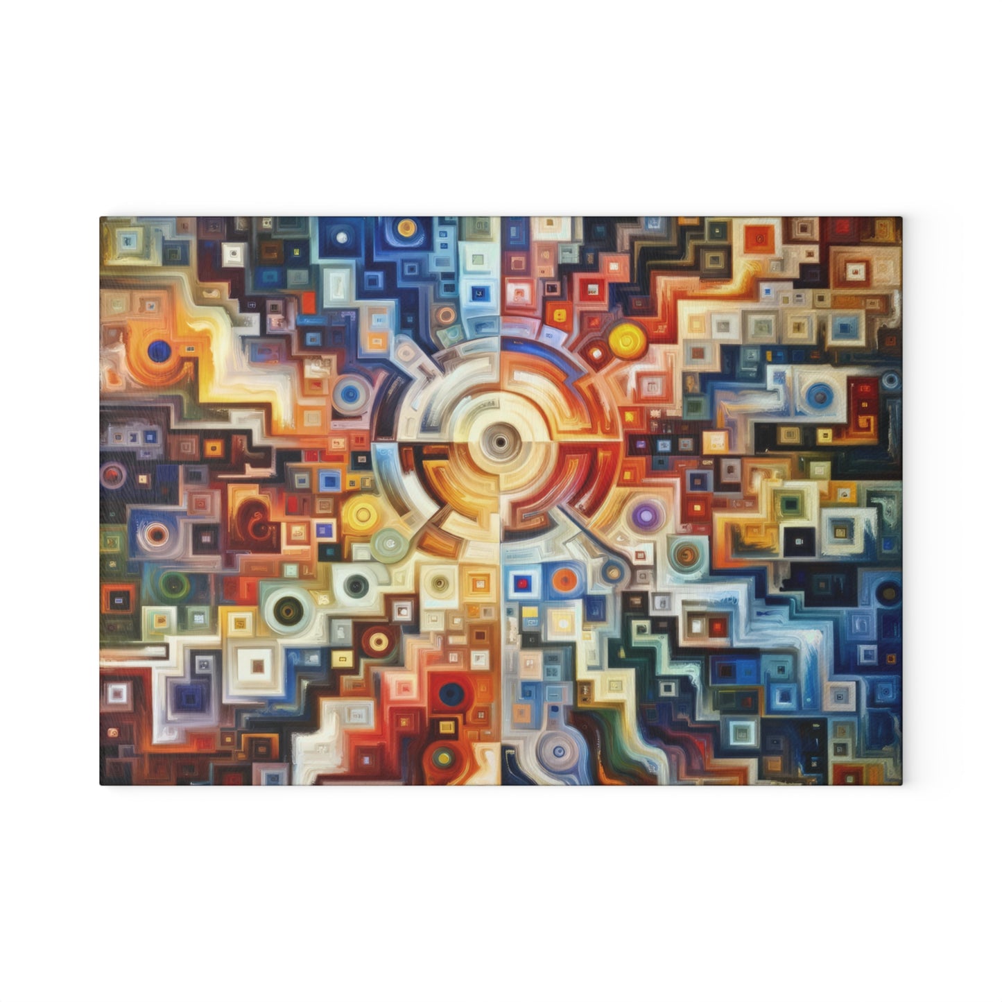 Essence Kaleidoscope Tapestry Glass Cutting Board