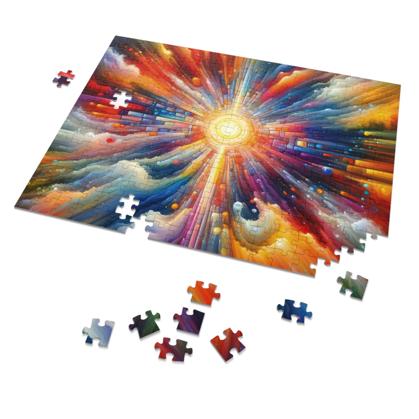 Kaleidoscopic Tachism Breath Jigsaw Puzzle (30, 110, 252, 500,1000-Piece)