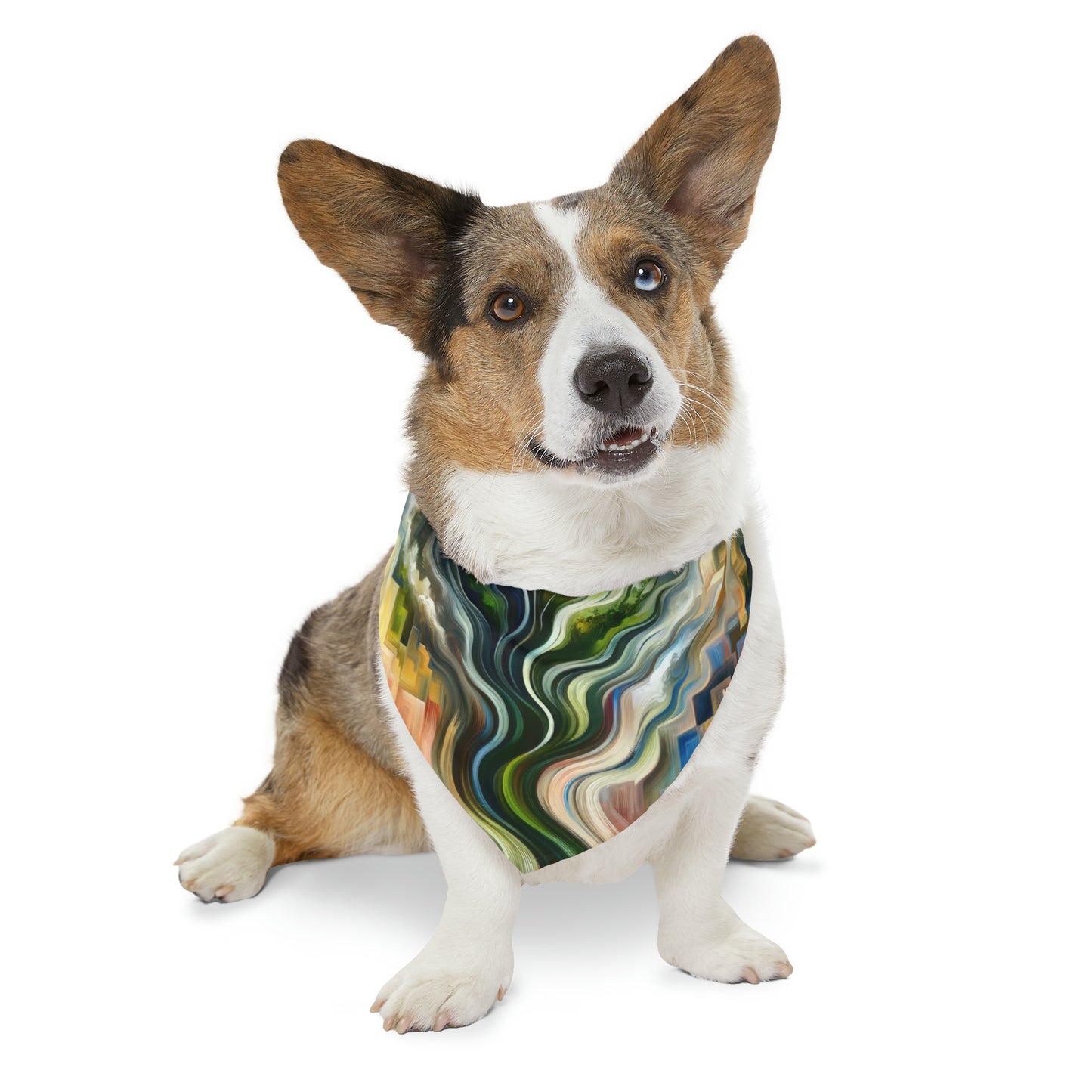 Eternal Digital Contrast Pet Bandana Collar