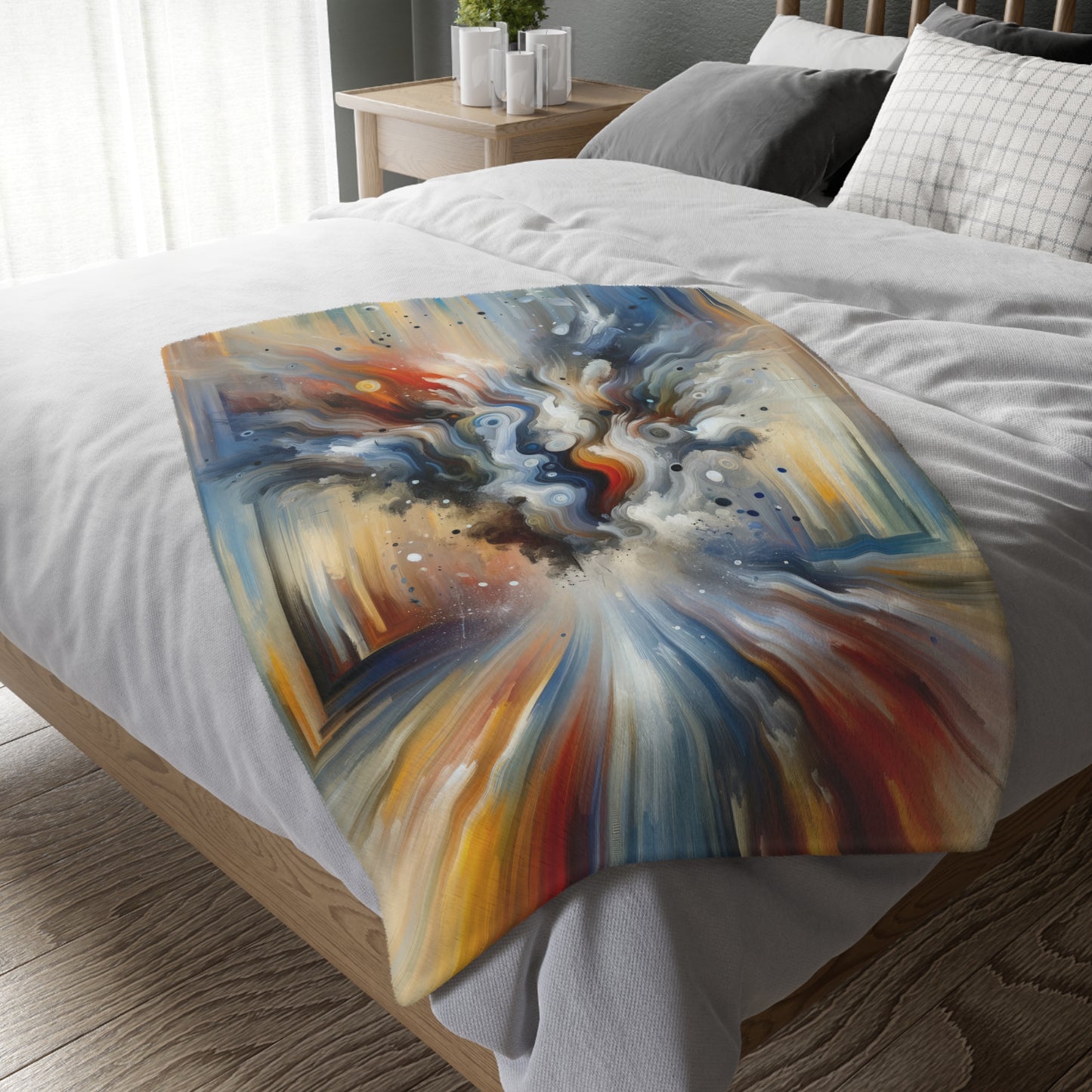 Dynamic External Influence Velveteen Microfiber Blanket (Two-sided print)
