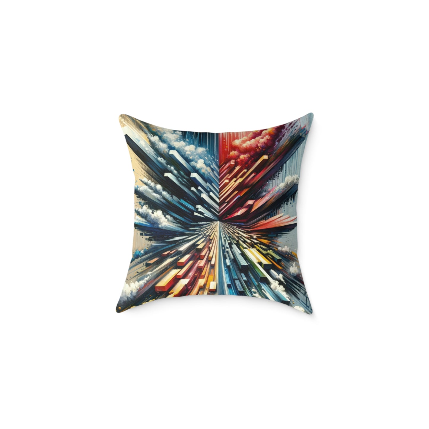 Rapid Perspective Shift Spun Polyester Pillow
