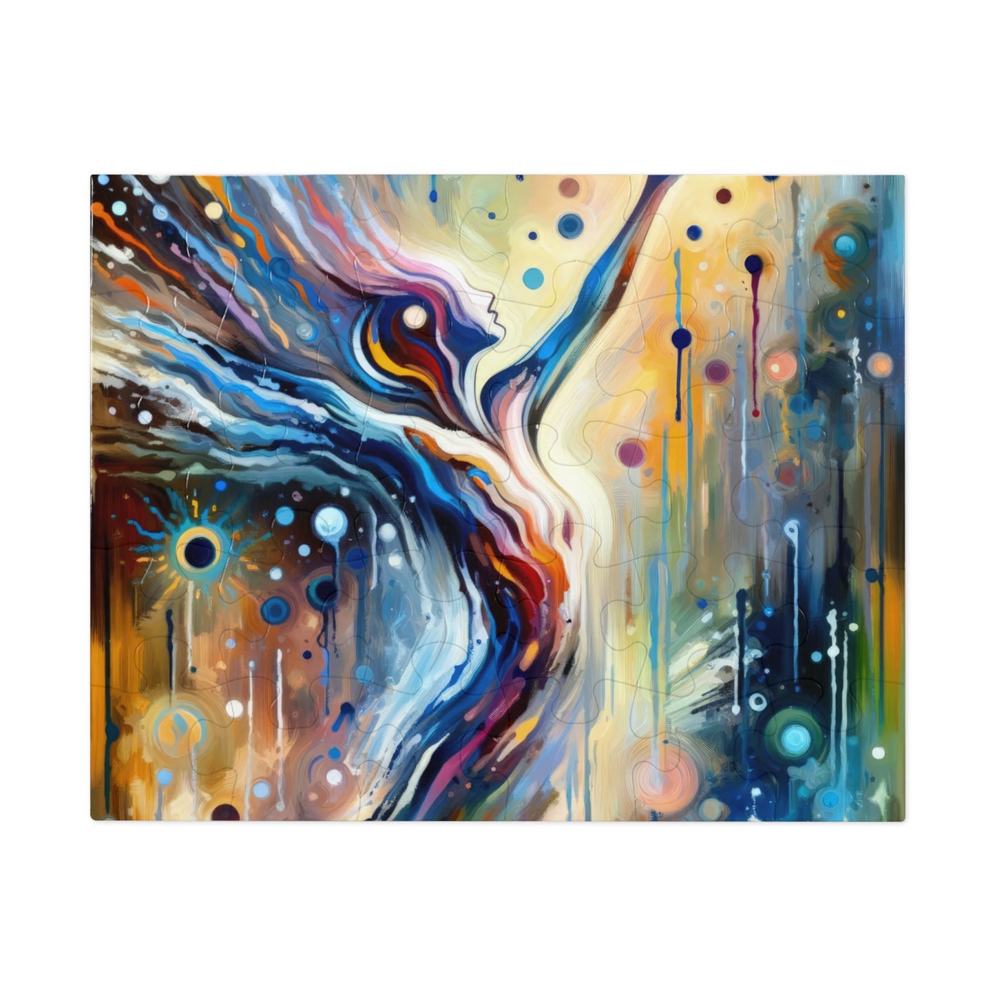 Journey Embrace Tachism Jigsaw Puzzle (30, 110, 252, 500,1000-Piece)