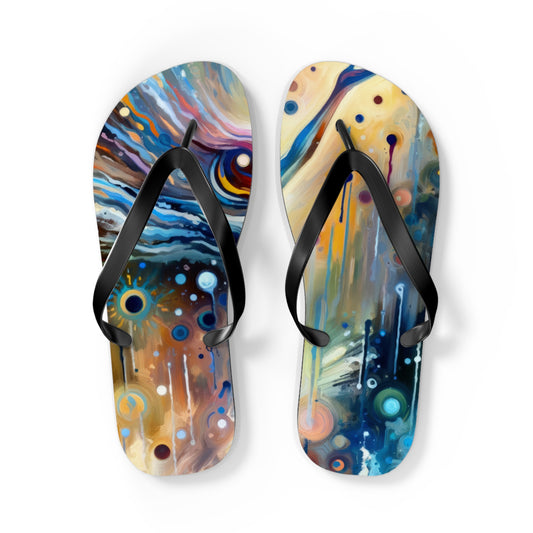 Journey Embrace Tachism Flip Flops