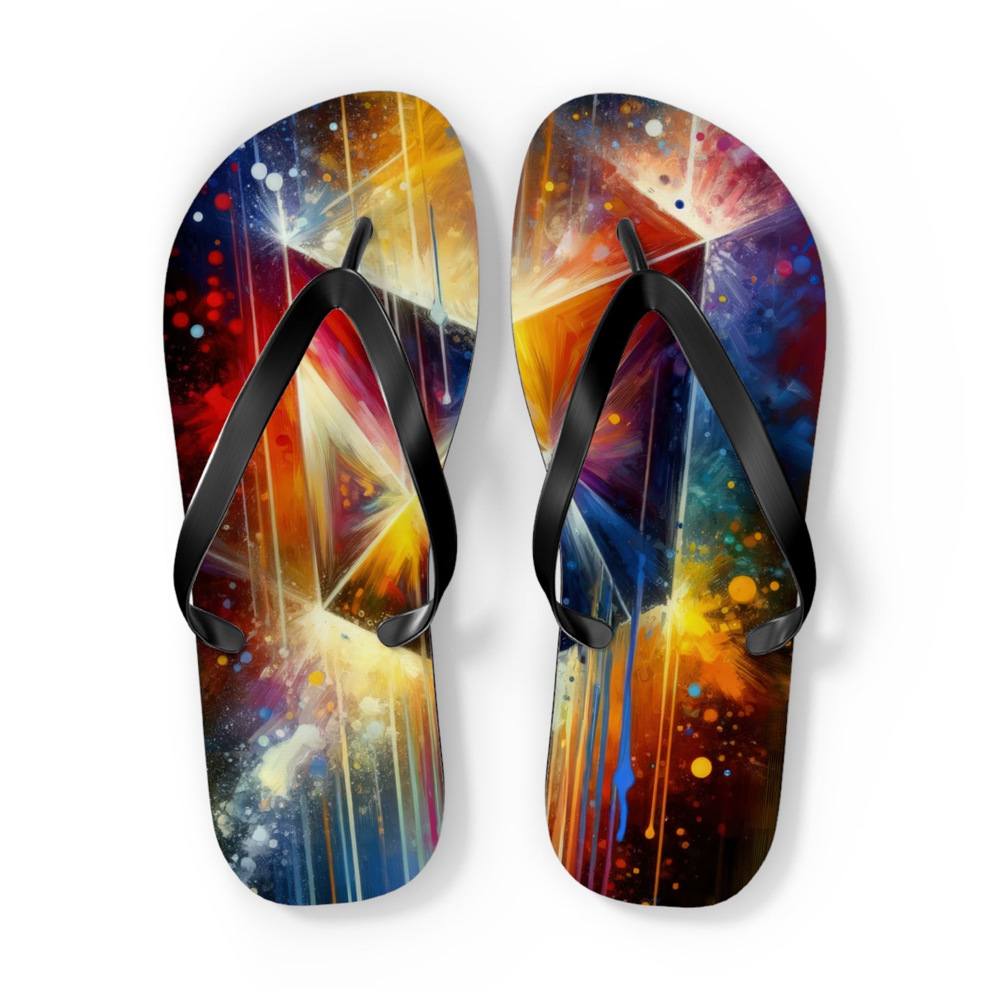 Prismatic Light Spectrum Flip Flops