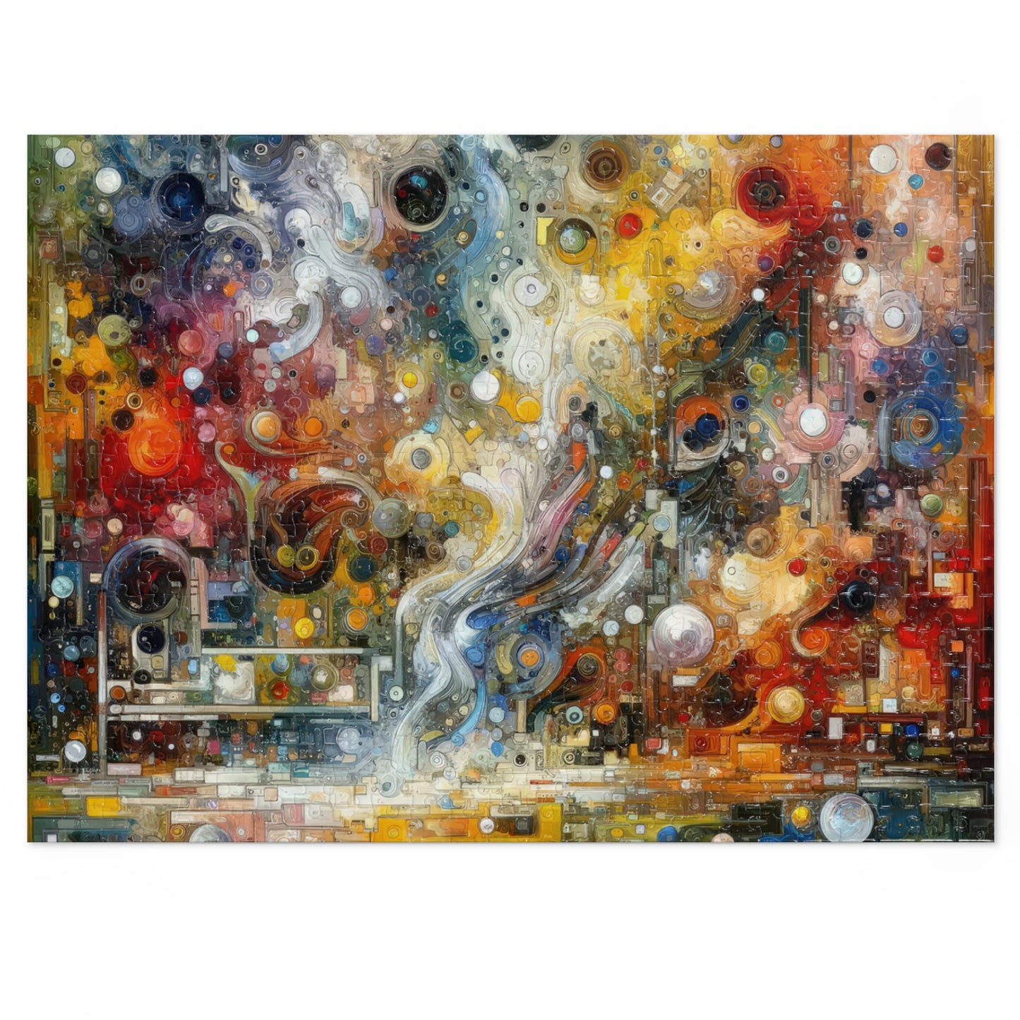 Perception Mosaic Abstract Jigsaw Puzzle (30, 110, 252, 500,1000-Piece)