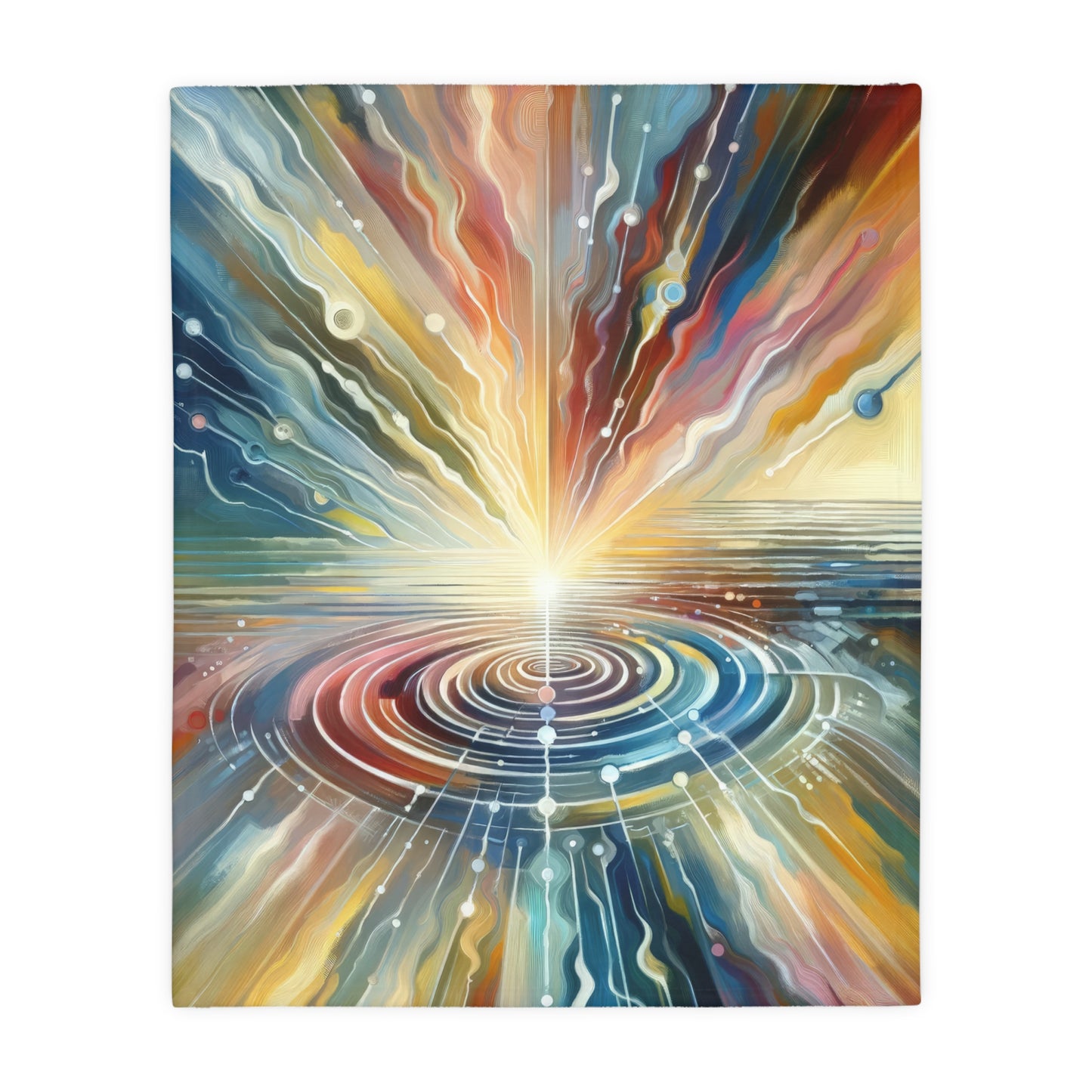 Rippling Community Dynamics Velveteen Microfiber Blanket (Two-sided print)
